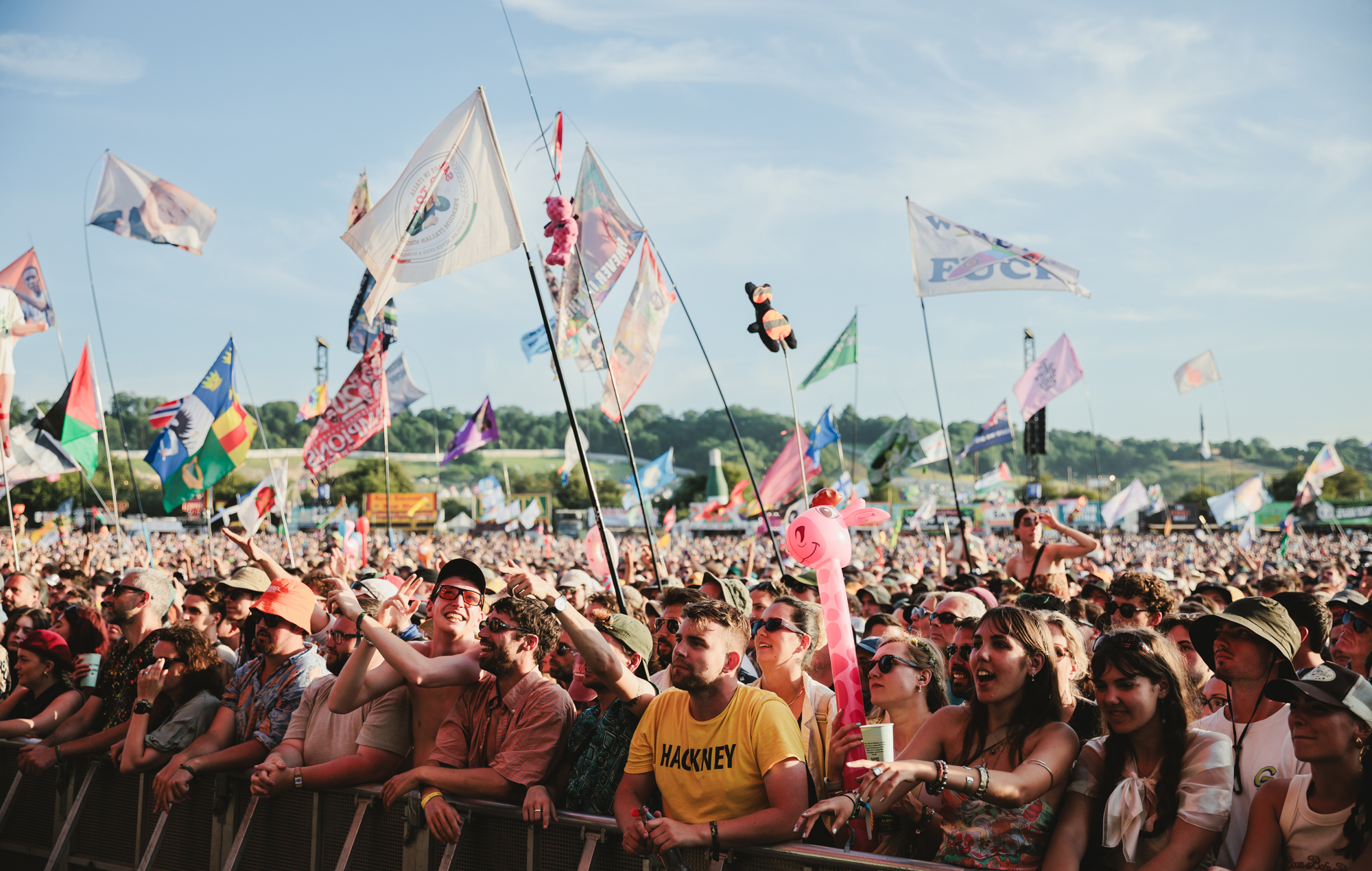 The crowd for Wolf Alice at Glastonbury 2025, photo by Andy Ford