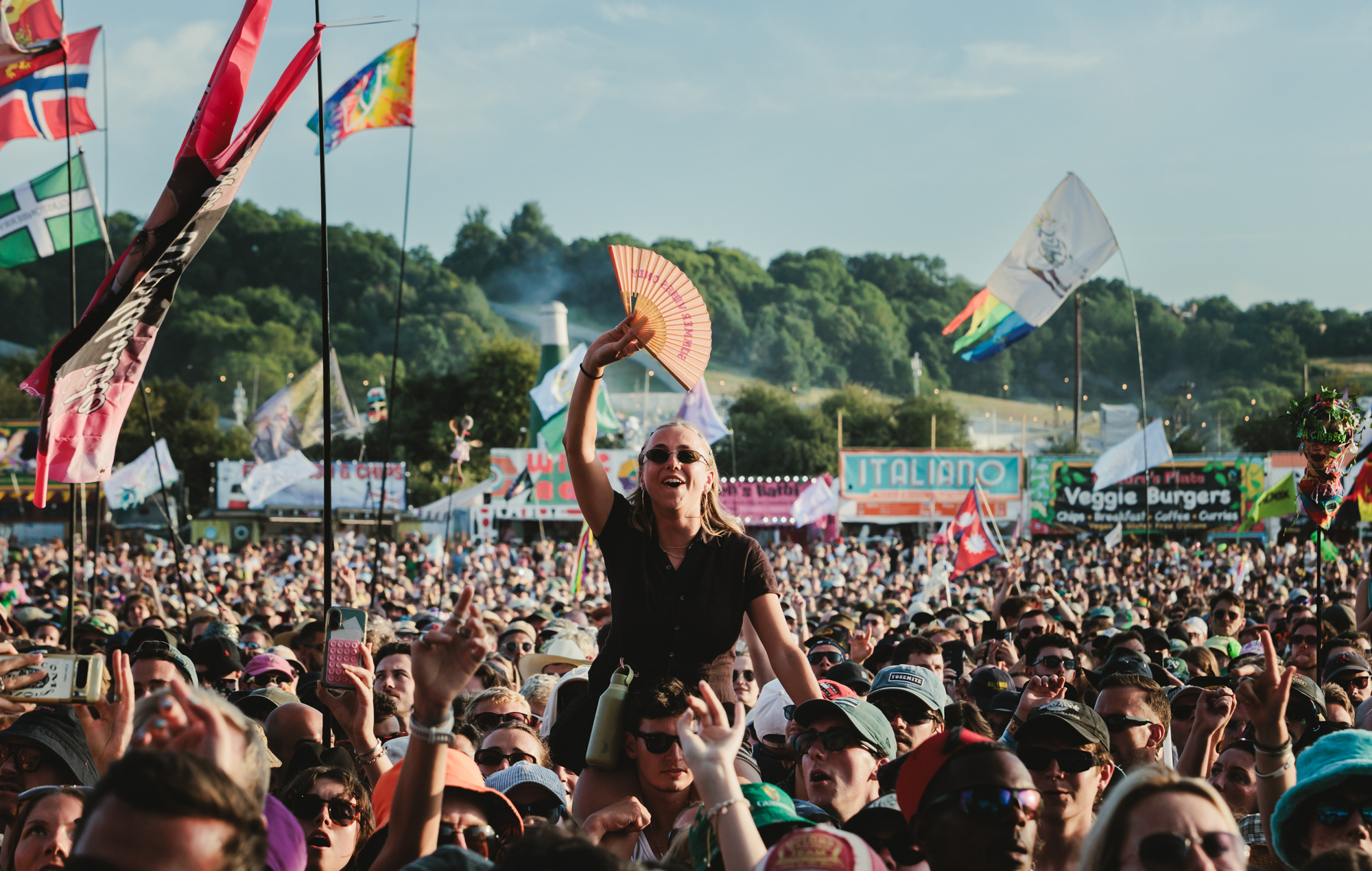 The crowd for Wolf Alice at Glastonbury 2025, photo by Andy Ford
