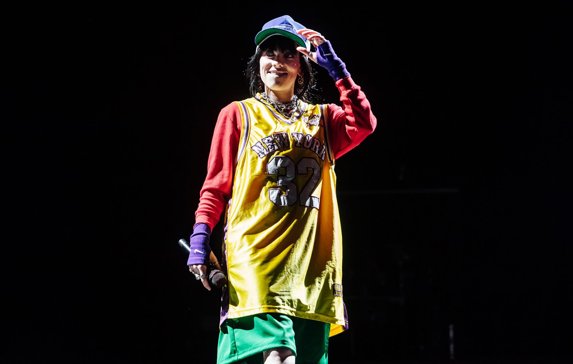 Billie Eilish performing at Reading 2023, photo by Andy Ford