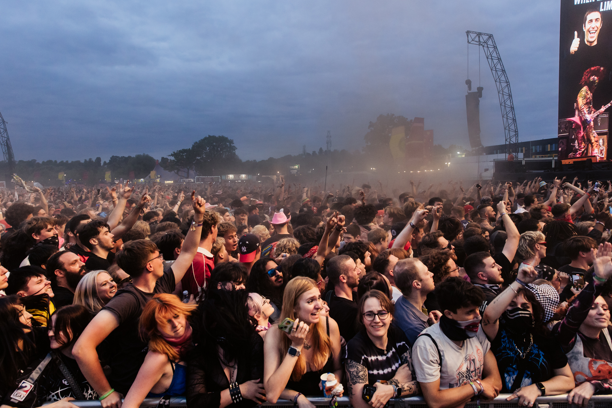 The crowd for Limp Bizkit at Reading 2025, photo by Andy Ford