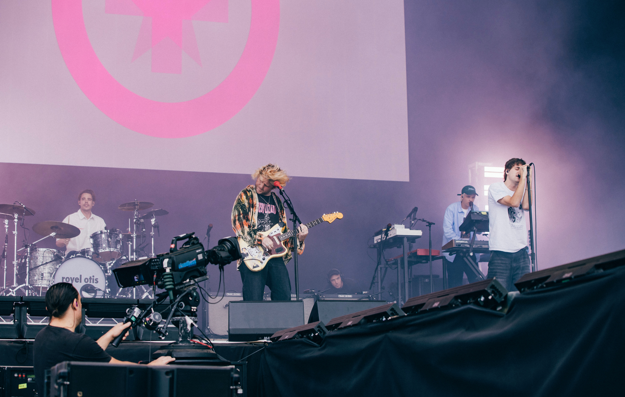 Royel Otis performing live on stage at Reading 2025, photo by Derek Bremner for NME