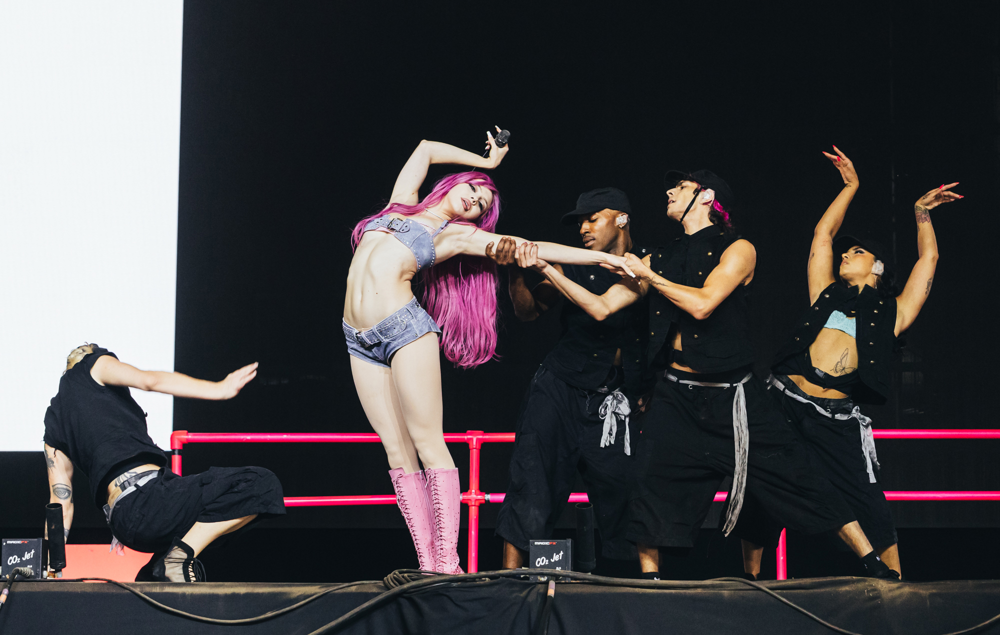 Adéla performing at Reading 2026, photo by Andy Ford