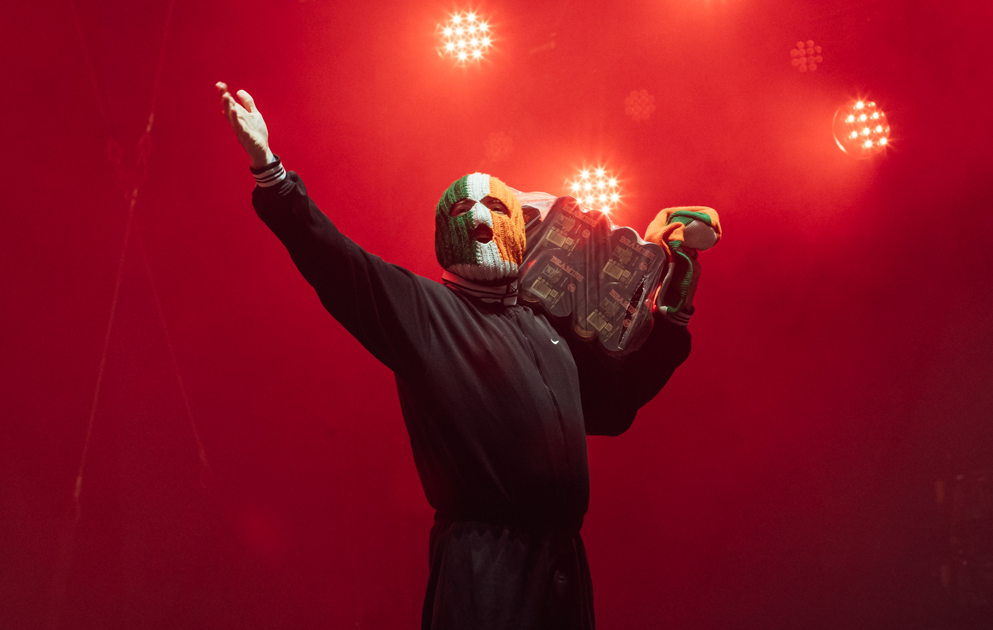 Kneecap live at Glastonbury 2024, photo by Andy Ford