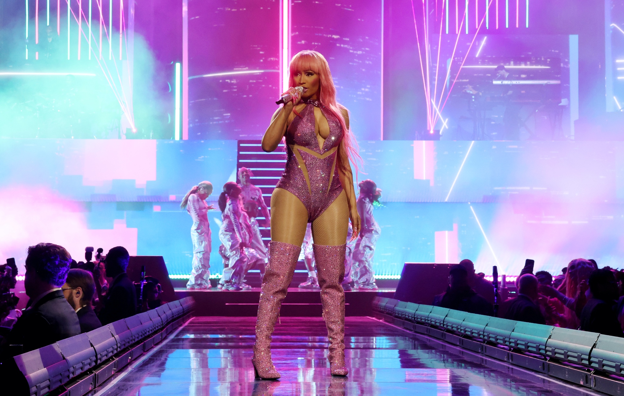 Nicki Minaj performing live on stage