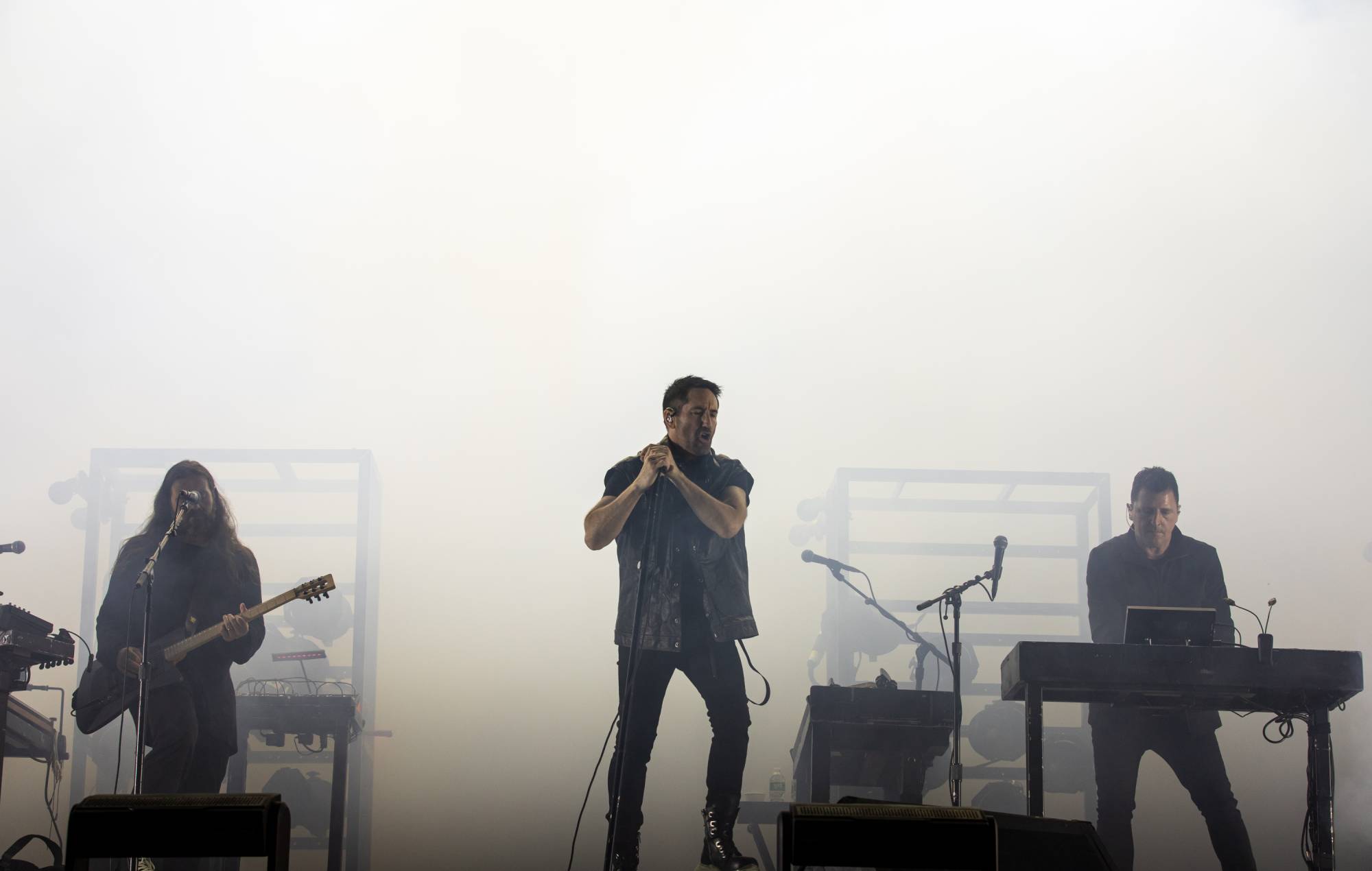 Nine Inch Nails peforms onstage for the second day during the Boston Calling Music Festival on MAY 28, 2022 in Boston, Massachusetts. (Photo by Natasha Moustache/WireImage)