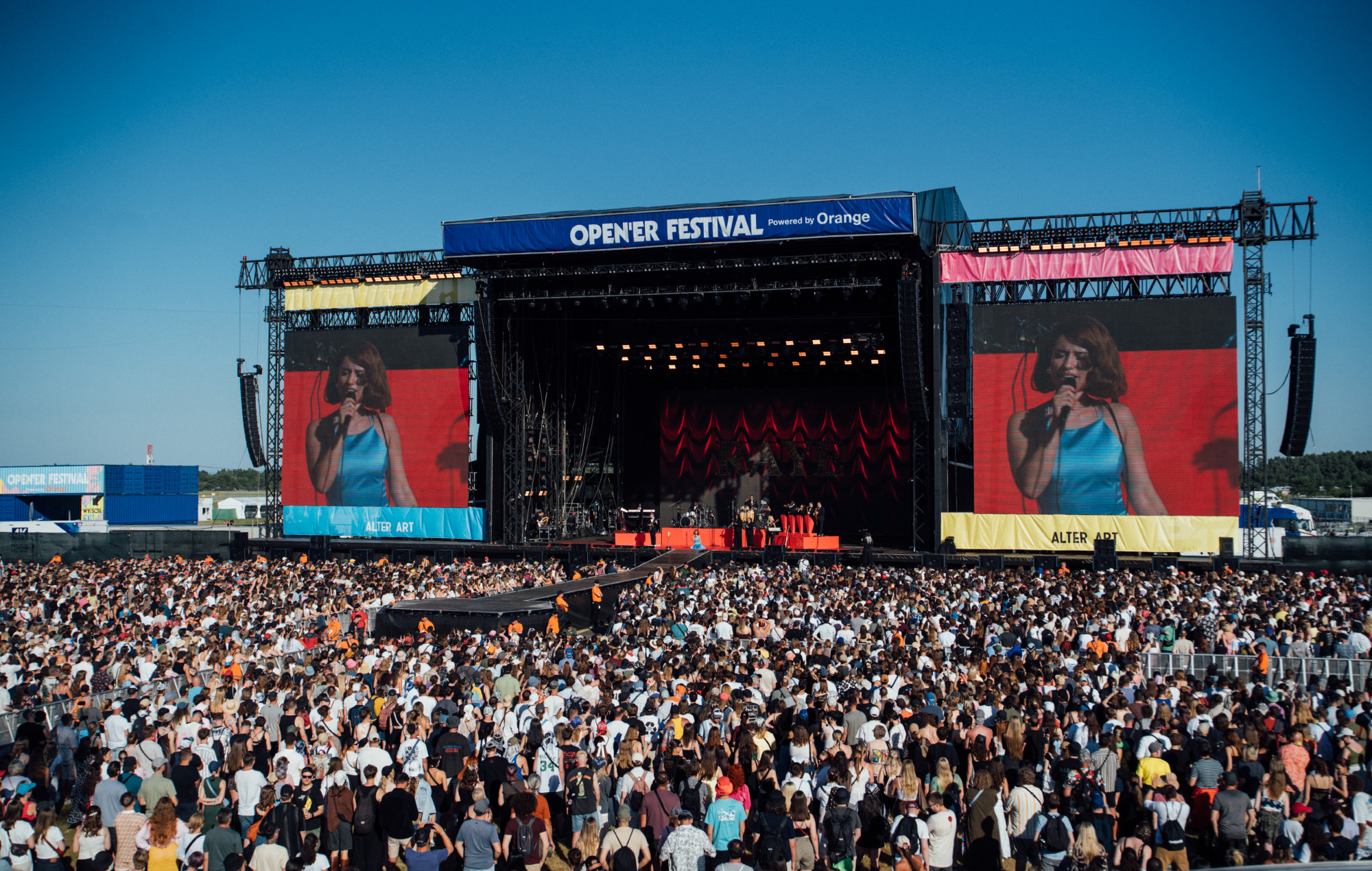 The Orange Main Stage at Open'er 2025. Photo credit: M CZYZEWSKI