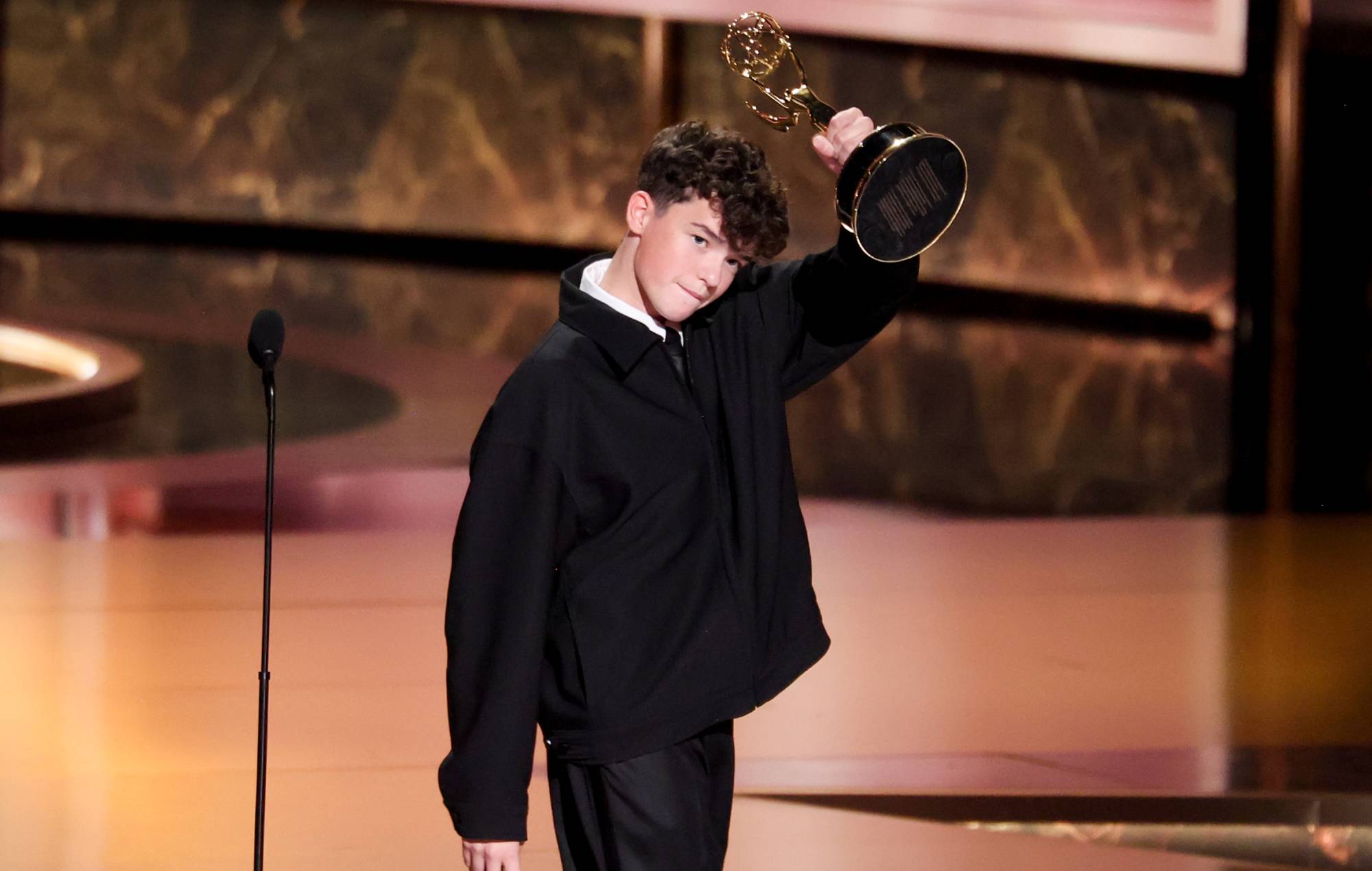 Owen Cooper at the 2025 Emmys