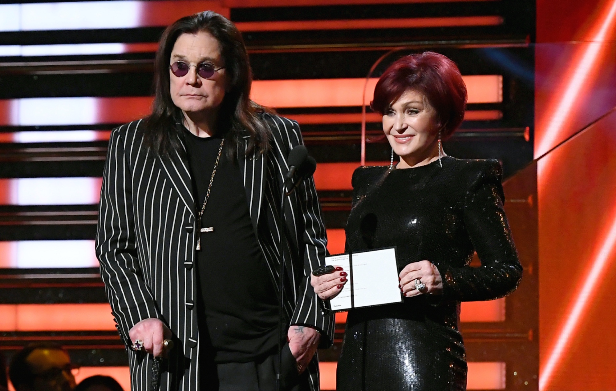 Ozzy and Sharon Osbourne, photo by Kevork Djansezian/Getty