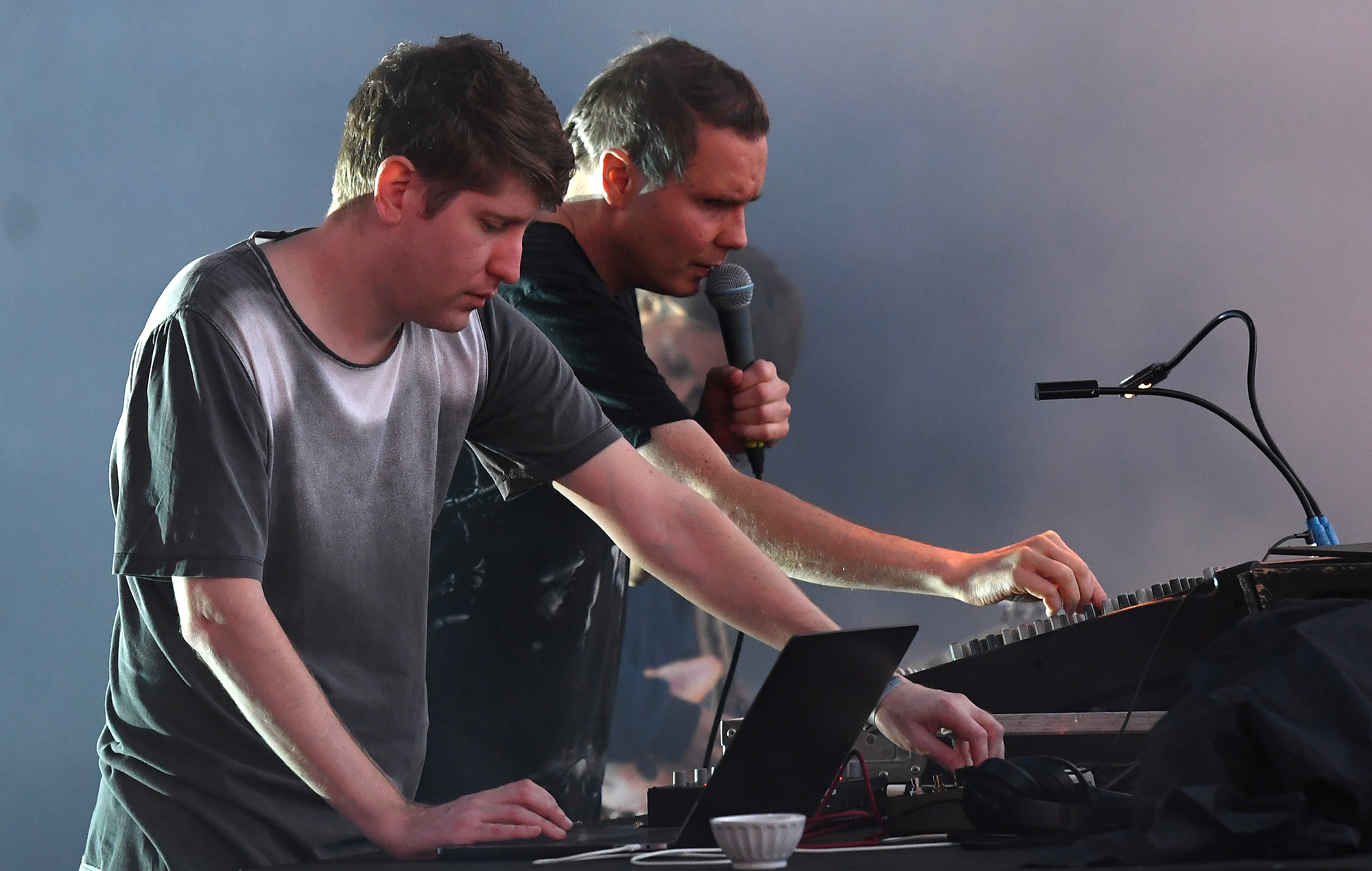 Paul Corley, Jónsi and Alex Somers of Sigur Rós. Credit: Dave J Hogan/Getty Images