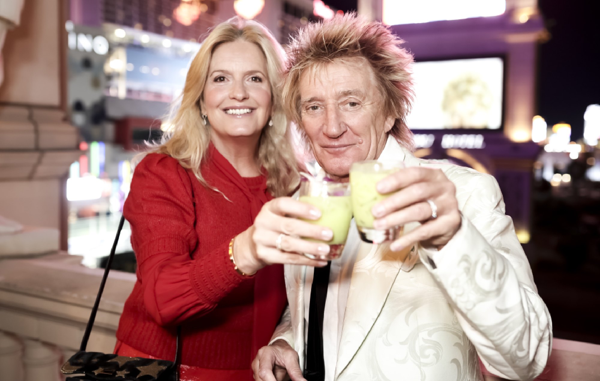 Penny Lancaster and Rod Stewart