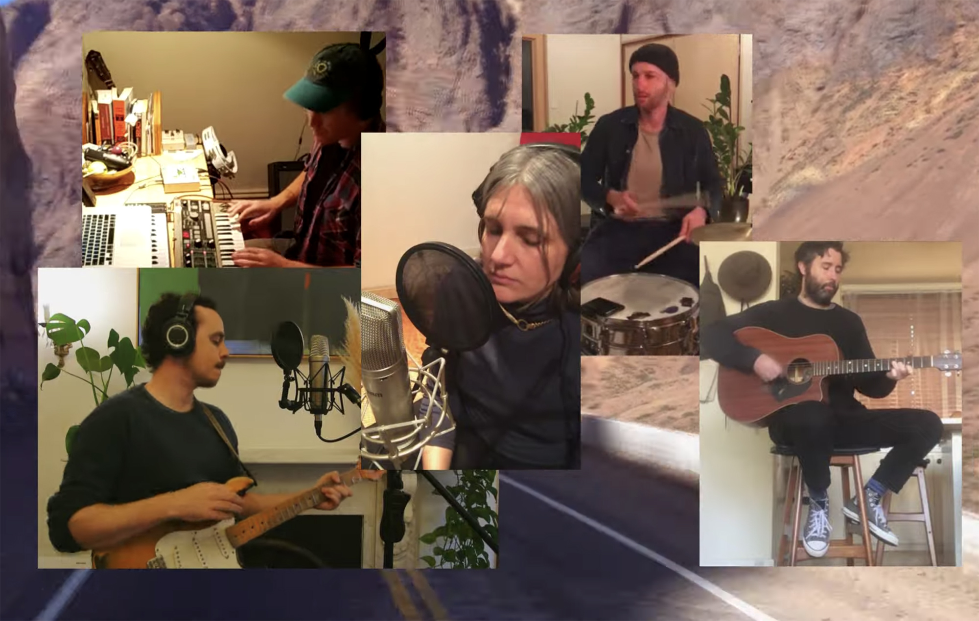 Rolling Blackouts Coastal Fever and Laura Jean performing 'Falling Thunder'