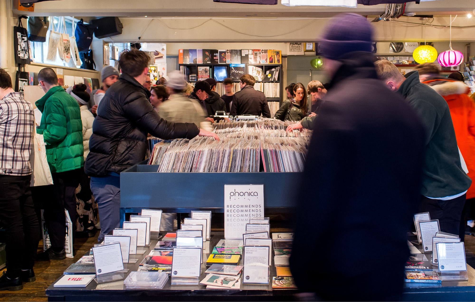 People attend the annual Record Store Day events in London