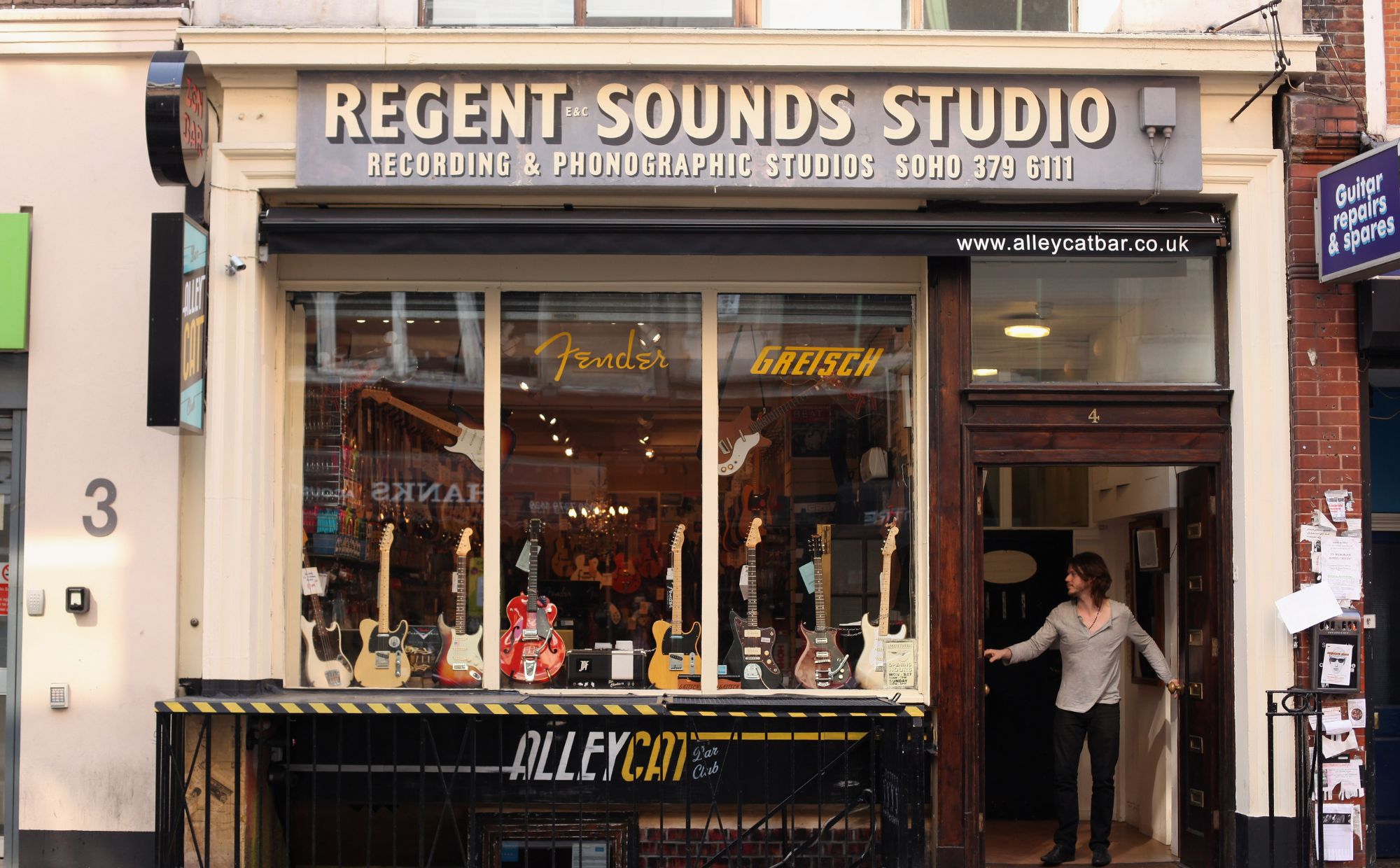Regent Sounds Studio on Denmark Street. in 2011 Credit - Dan Kitwood/Getty Images