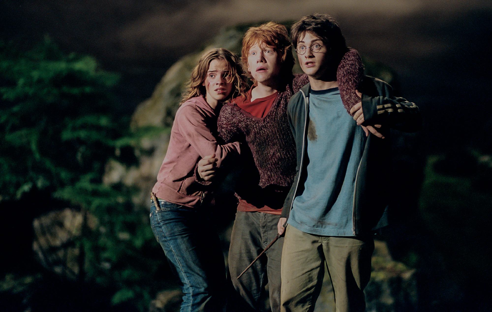 Ron Weasley, Hermione Granger and Harry Potter