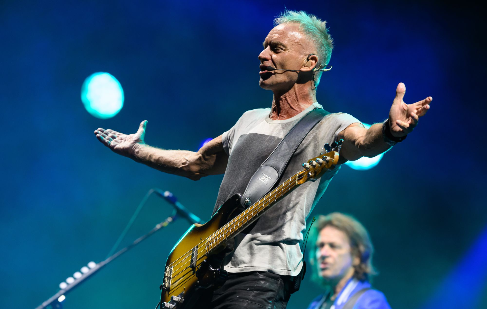 Sting performs in 2024