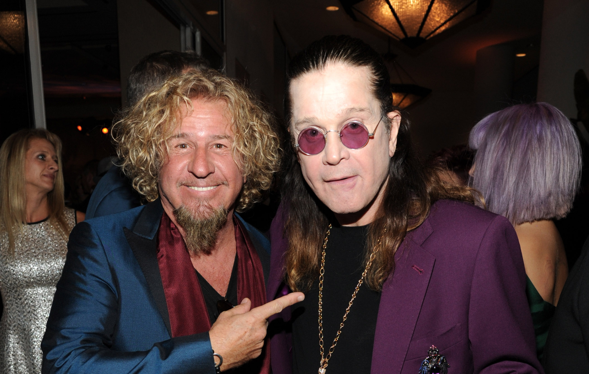 Sammy Hagar and Ozzy Osbourne pictured together