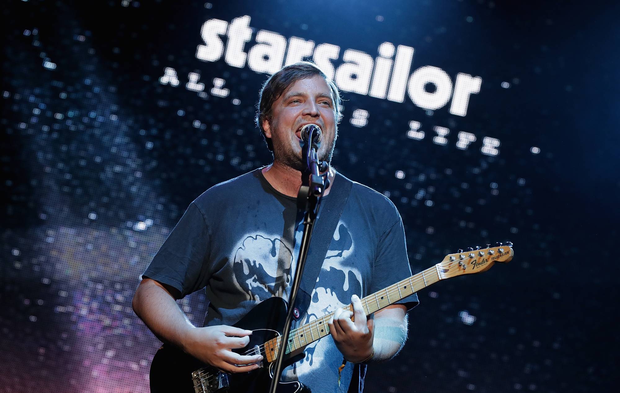 James Walsh of Starsailor performs live during the Incheon Pentaport Rock Festival 2018 on August 12, 2018 in Incheon, South Korea. (Photo by Han Myung-Gu/WireImage)