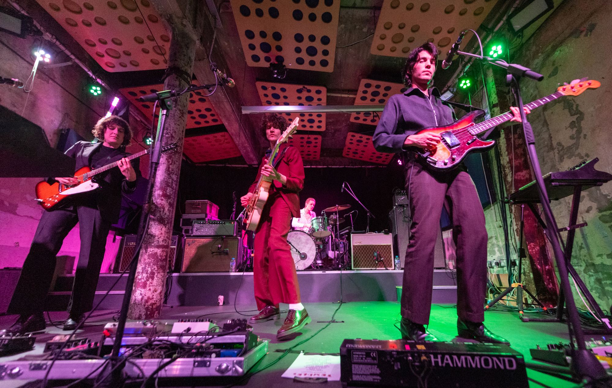 Adam Smith, James Bagshaw, Rens Ottink and Tom Walmsley of Temples performs on stage at Stereo, 2023 in Glasgow, Scotland. (Photo by Roberto Ricciuti/Redferns)