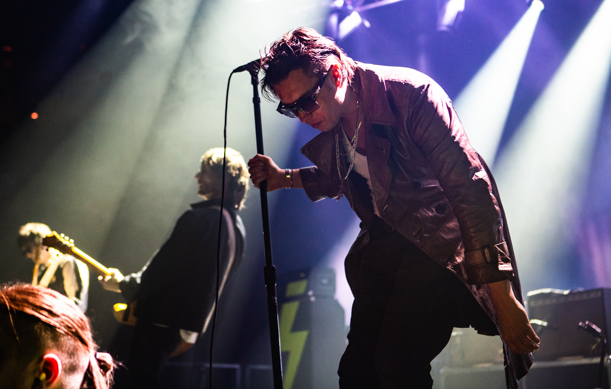 The Strokes performing live on stage, photo by Jenn Five for NME