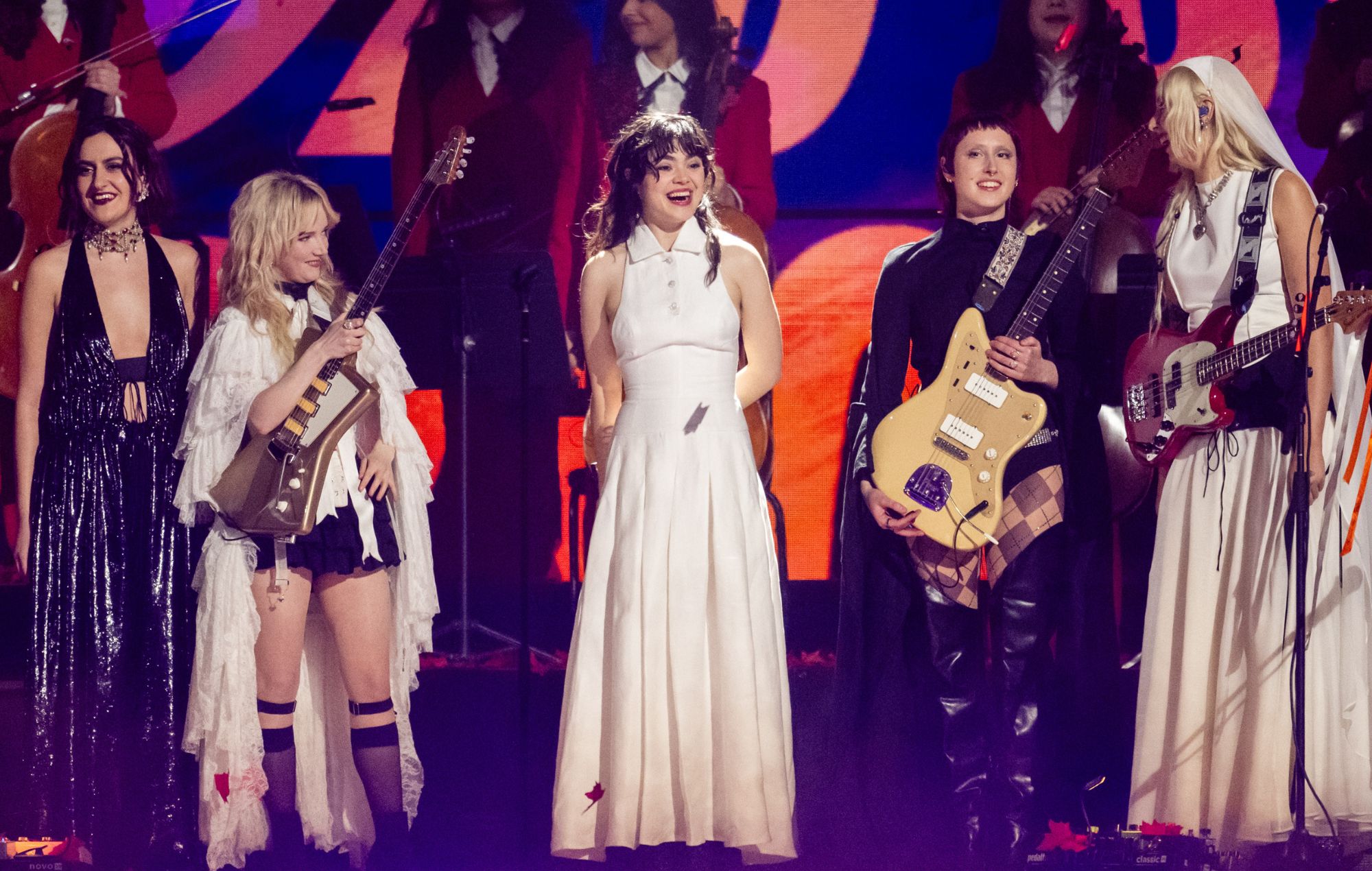 The Last Dinner Party perform at The BRIT Awards 2025