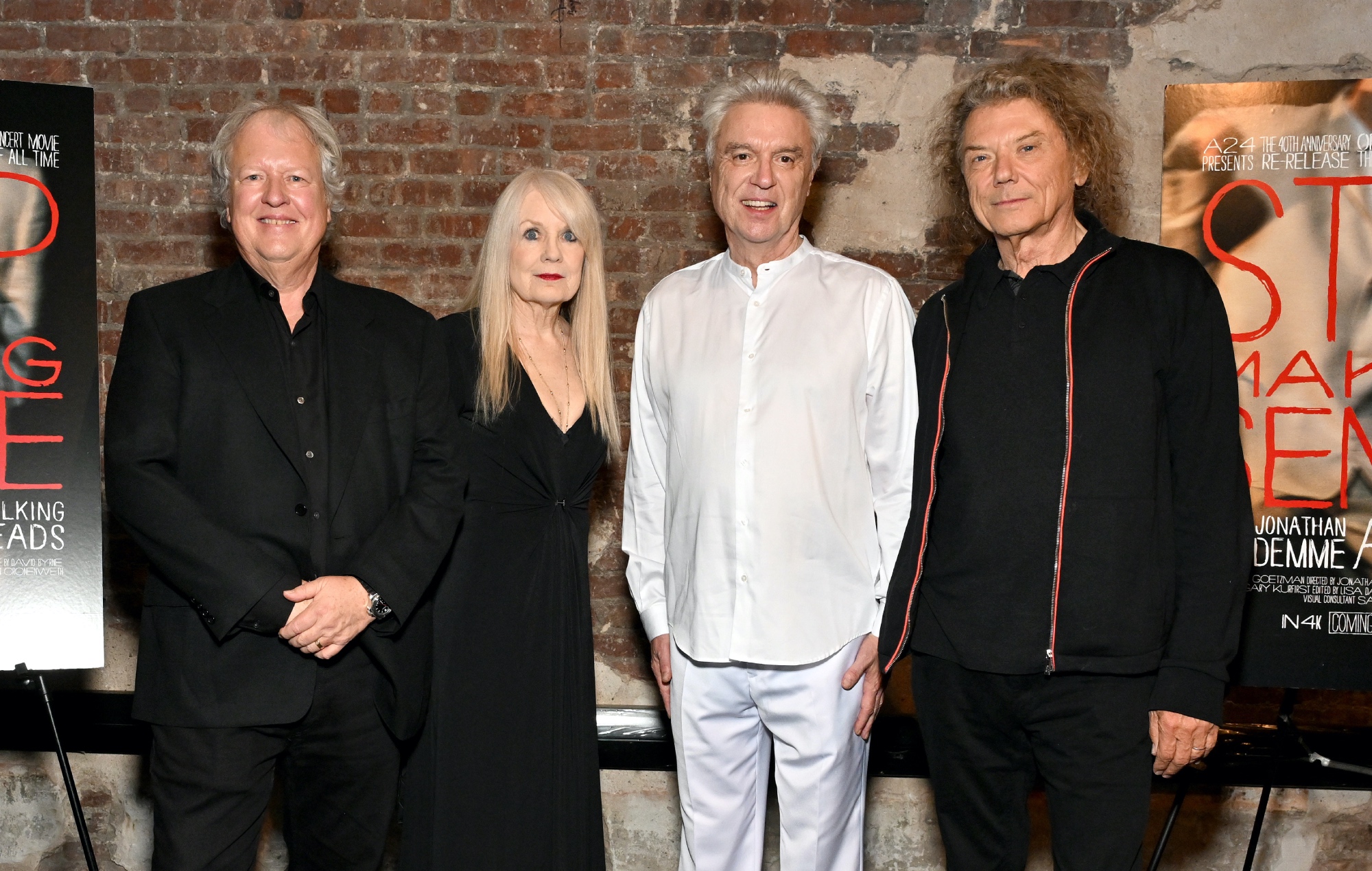 Chris Frantz, Tina Weymouth, David Byrne and Jerry Harrison of Talking Heads, photo by Slaven Vlasic/Getty