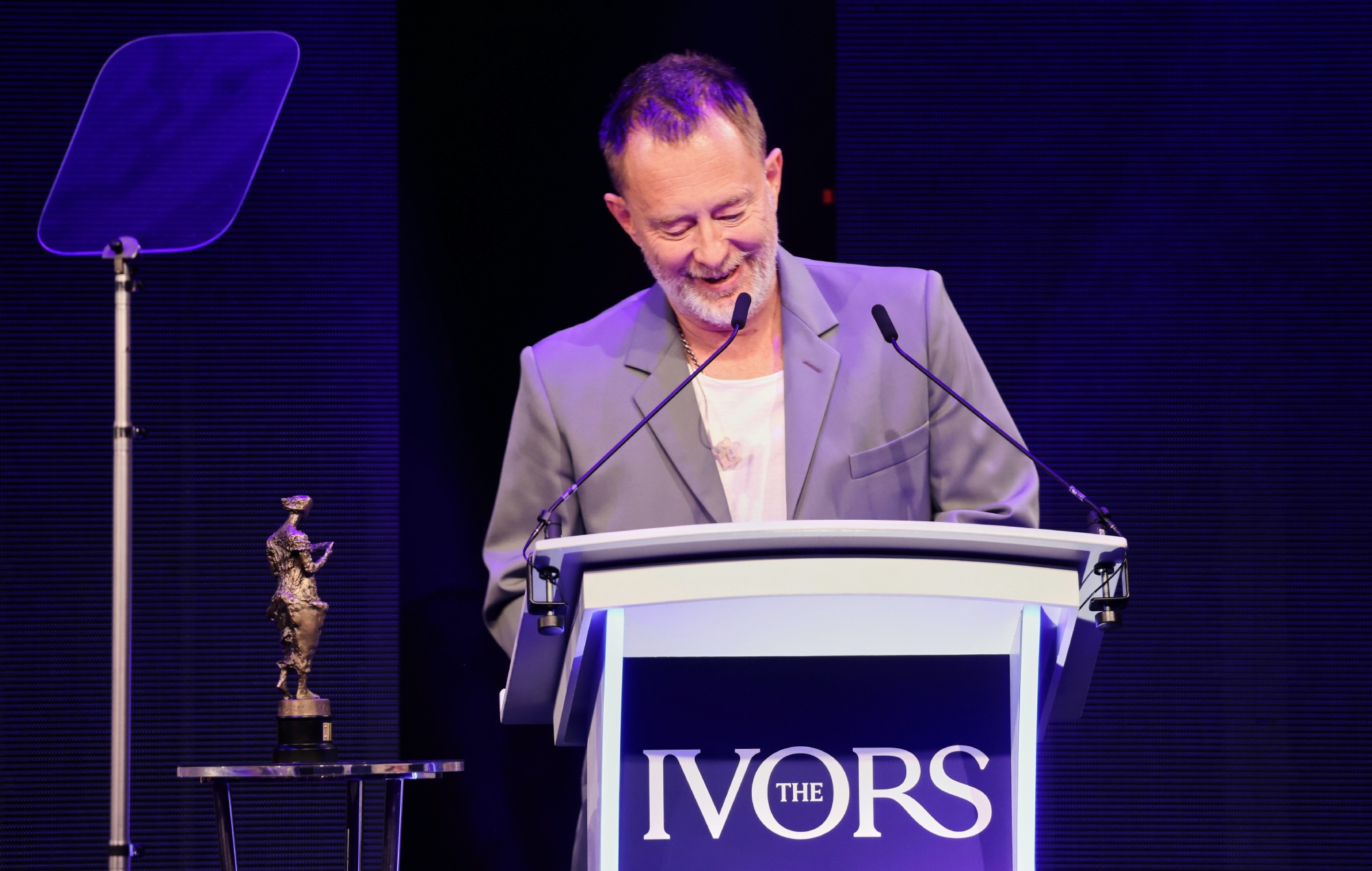 Thom Yorke at the Ivors 2026, photo by Vianney Le Caer/Dave Benett/Getty Images for The Ivors