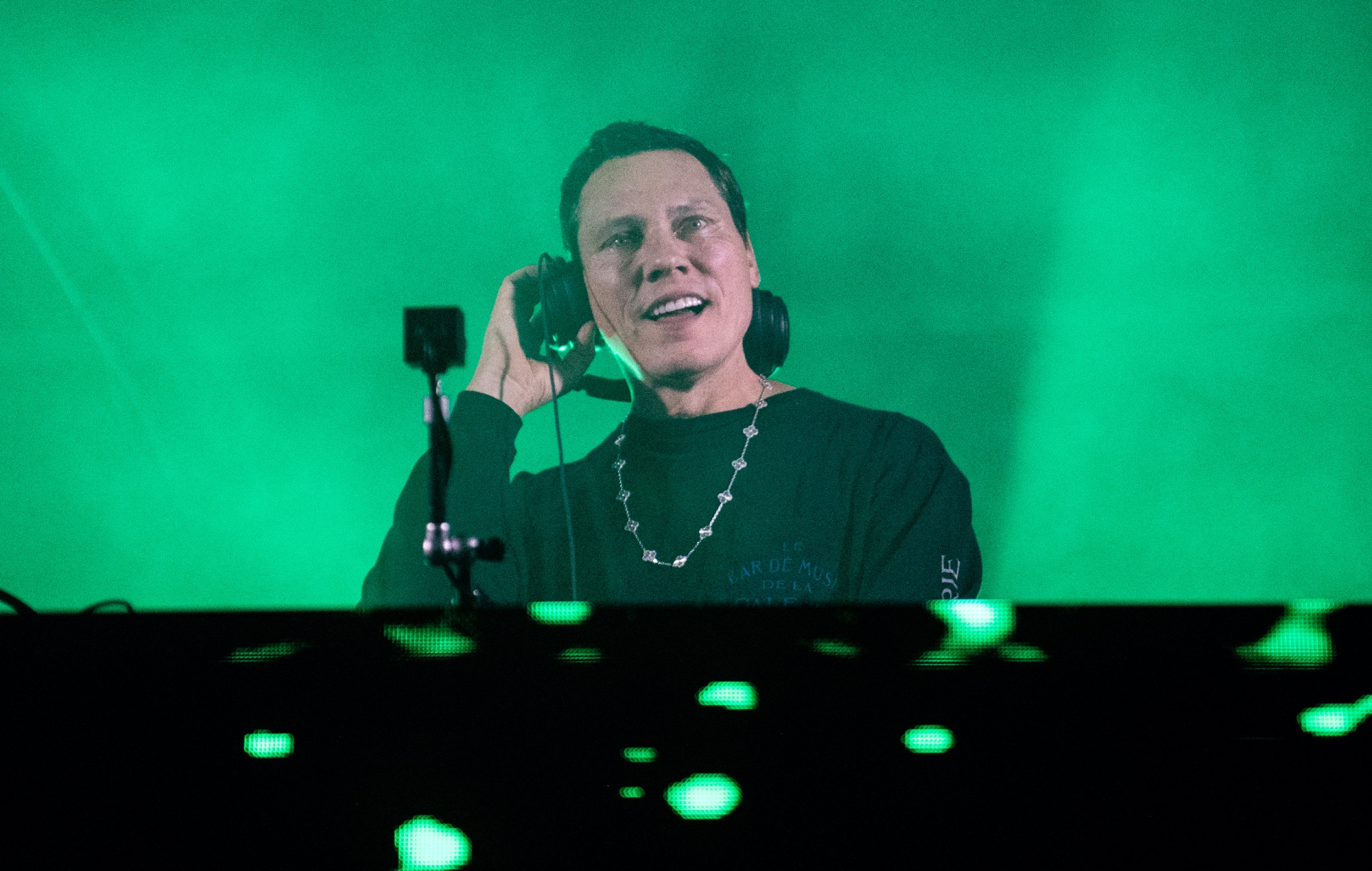 Tiësto performing live on stage