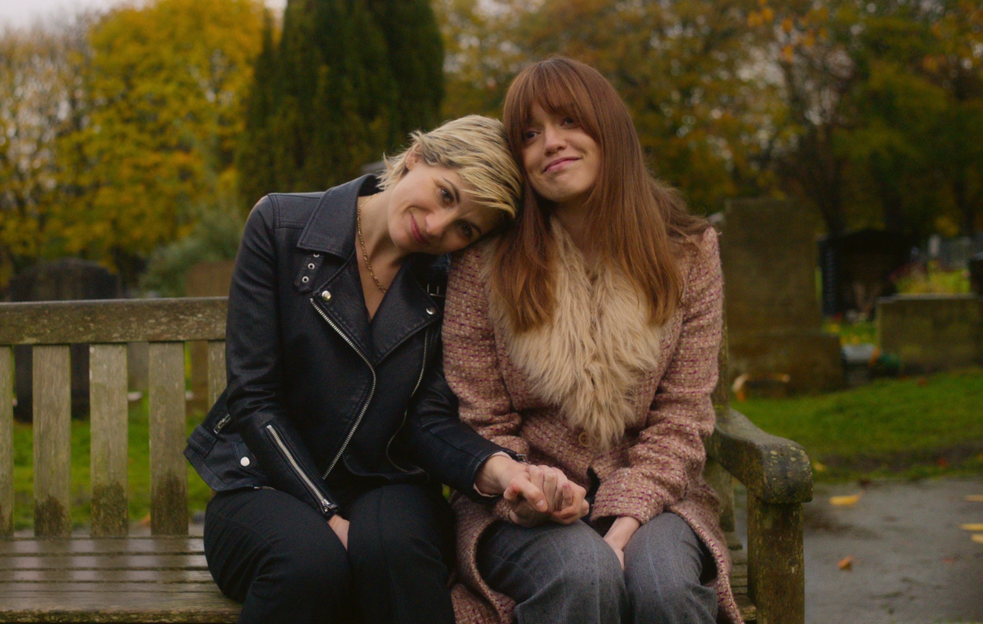 Jodie Whittaker and Aimee Lou Wood in Toxic Town