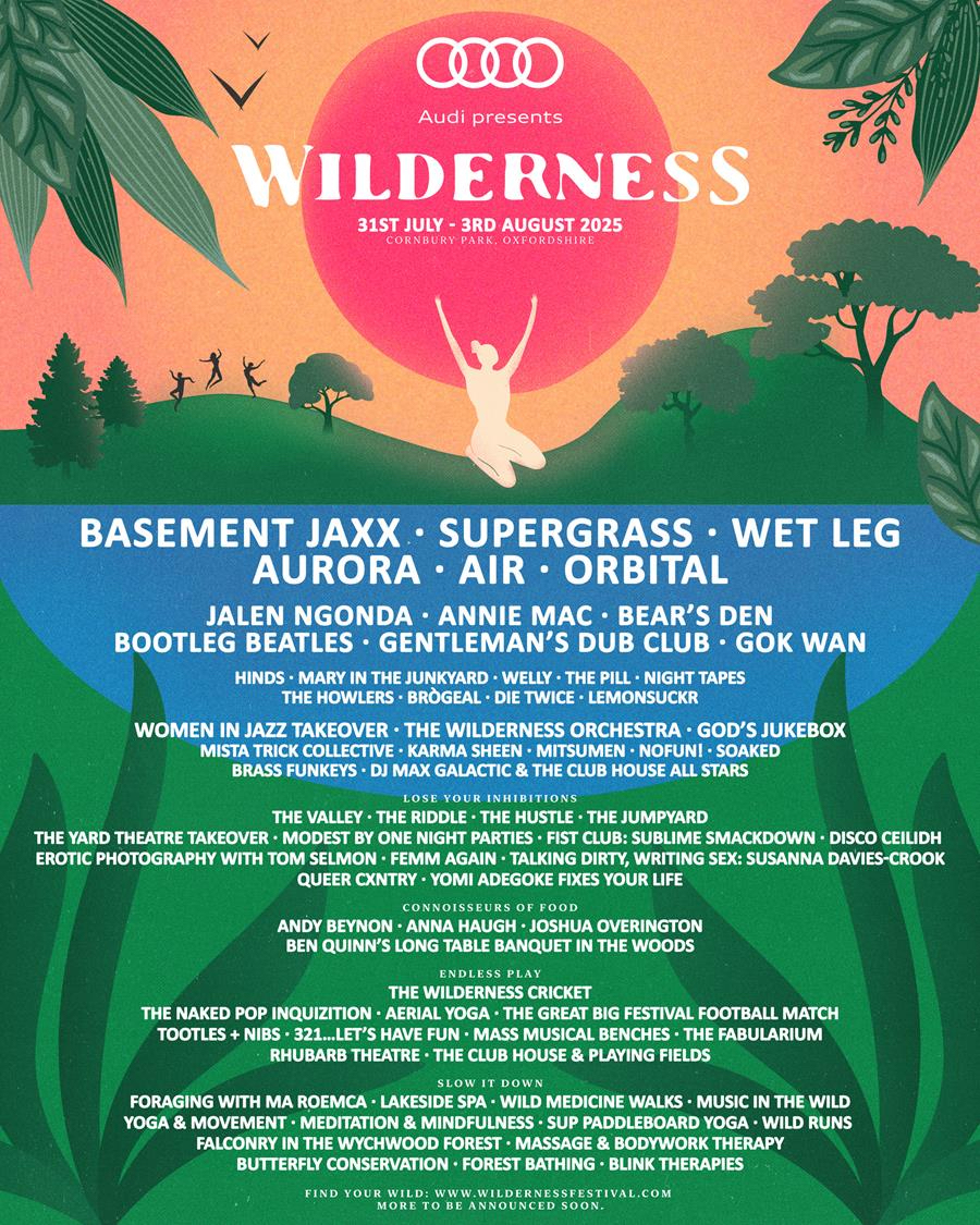 Wilderness Festival 2025 line-up poster