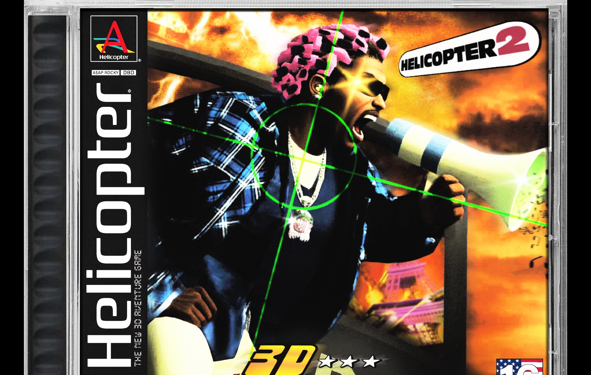 A$AP Rocky's 'Grand Theft Auto' inspired cover for 'Helicopter'.
