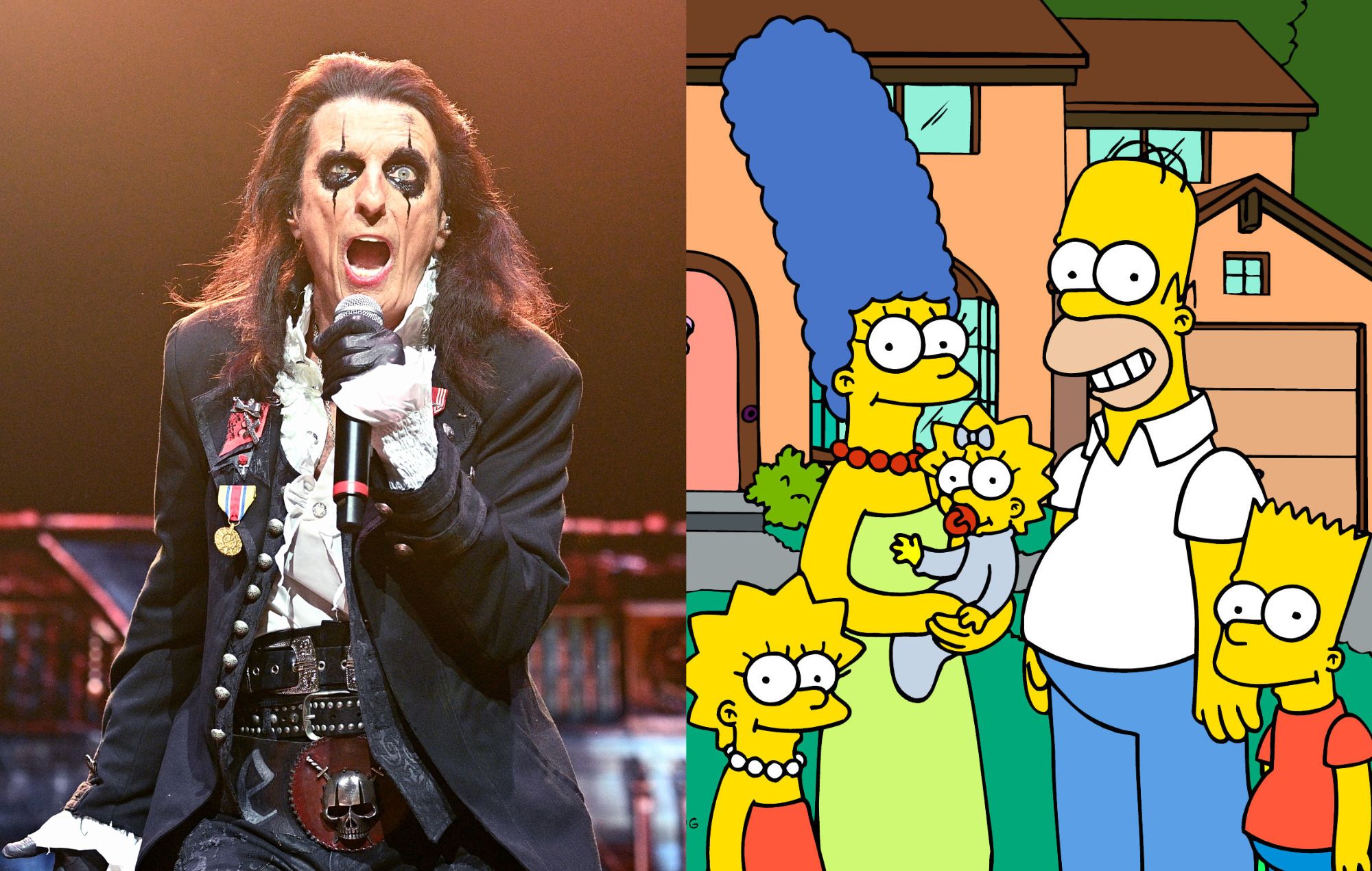 Alice Cooper performs in 2025, and 'The Simpsons'