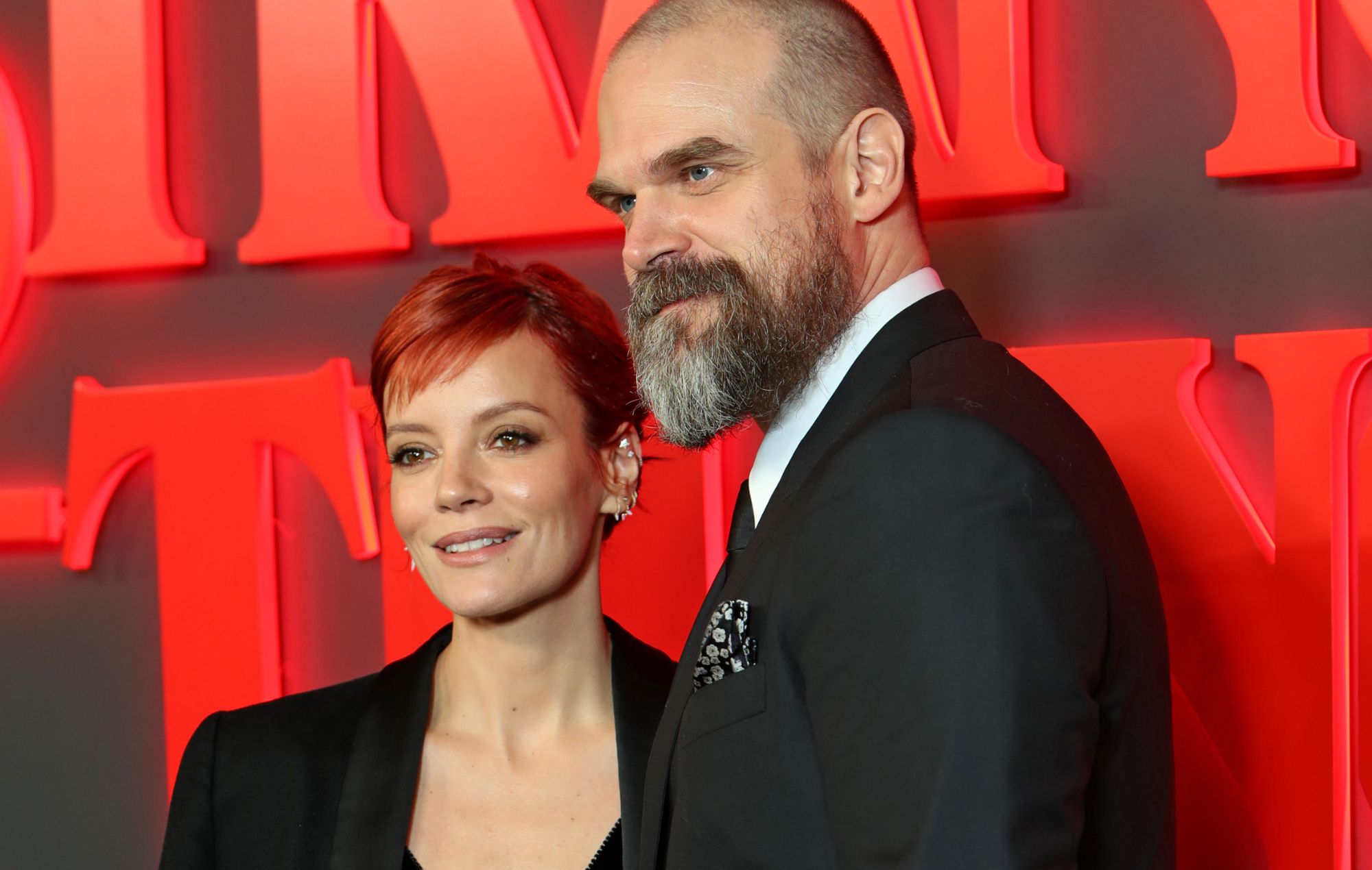 Lily Allen and David Harbour in 2023
