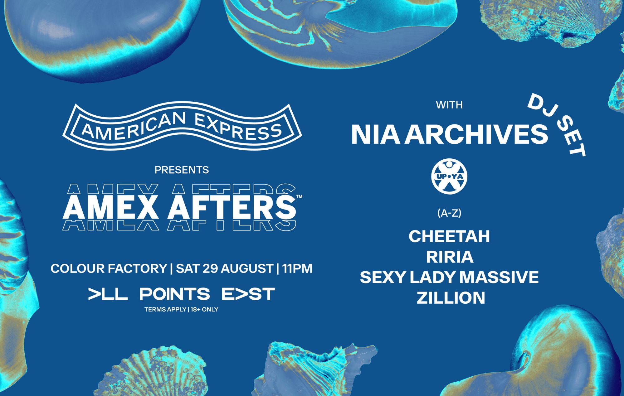 Amex Afters poster.
