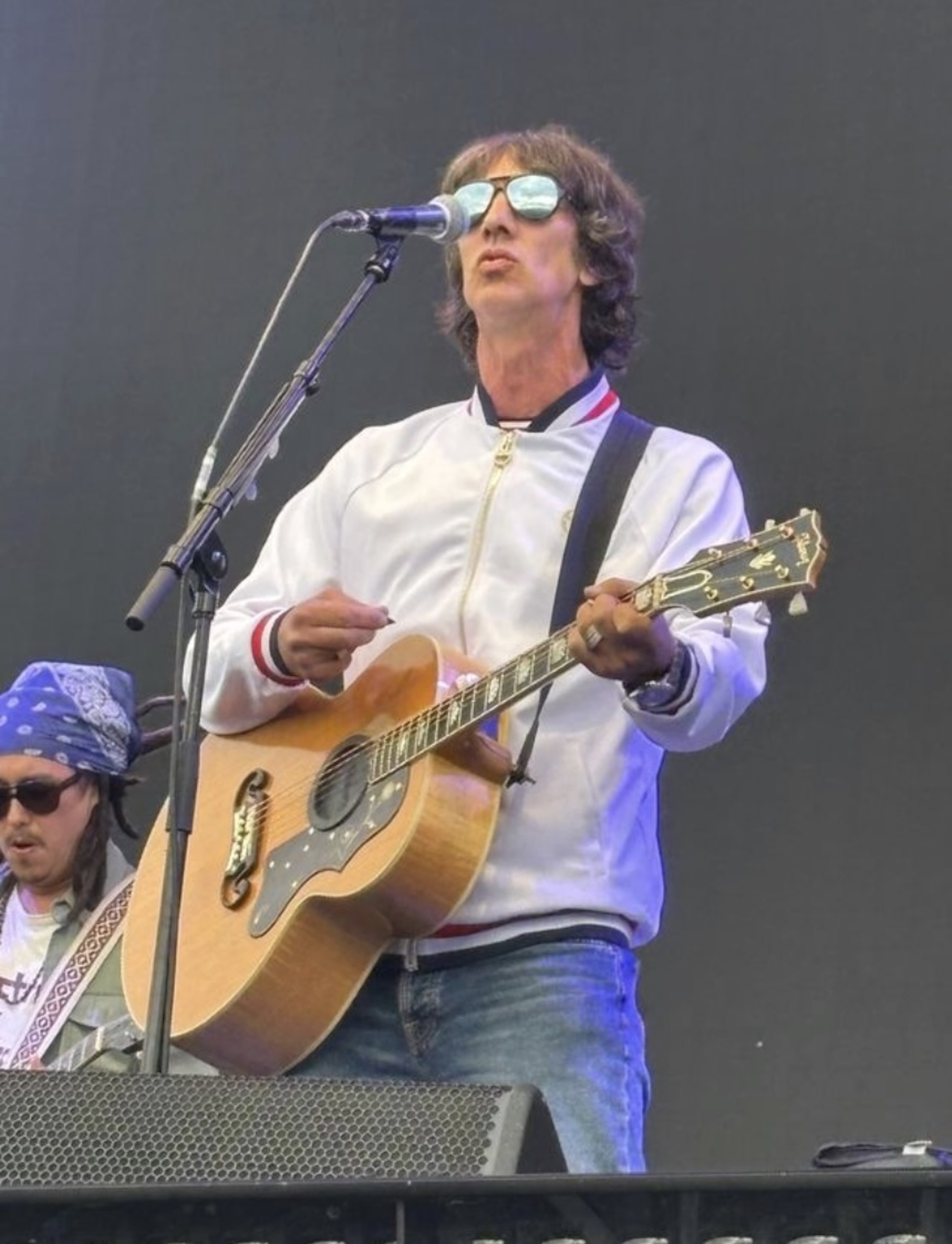 Richard Ashcroft in Modfather X Sergio Tacchin jacket