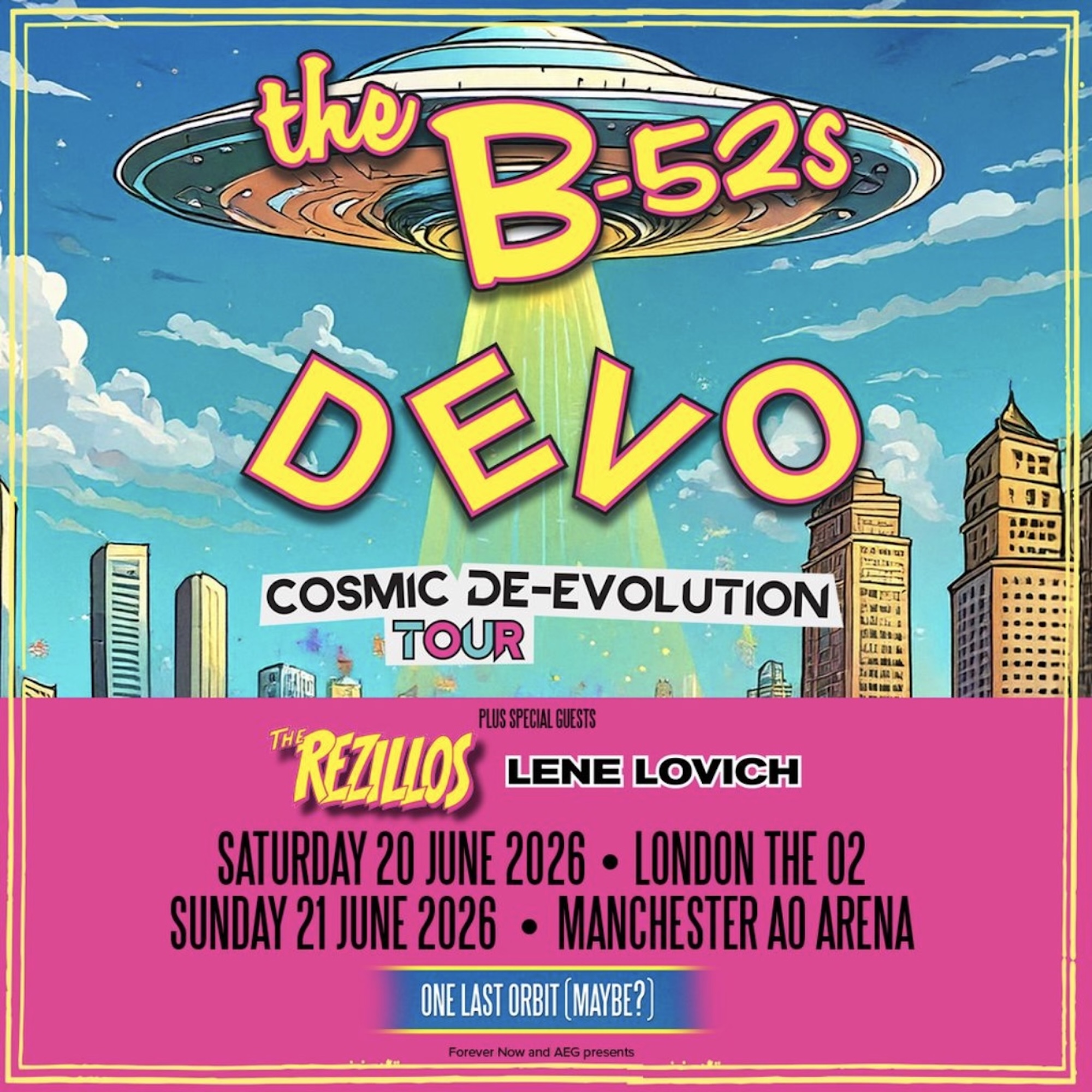 The B-52's and DEVO tour