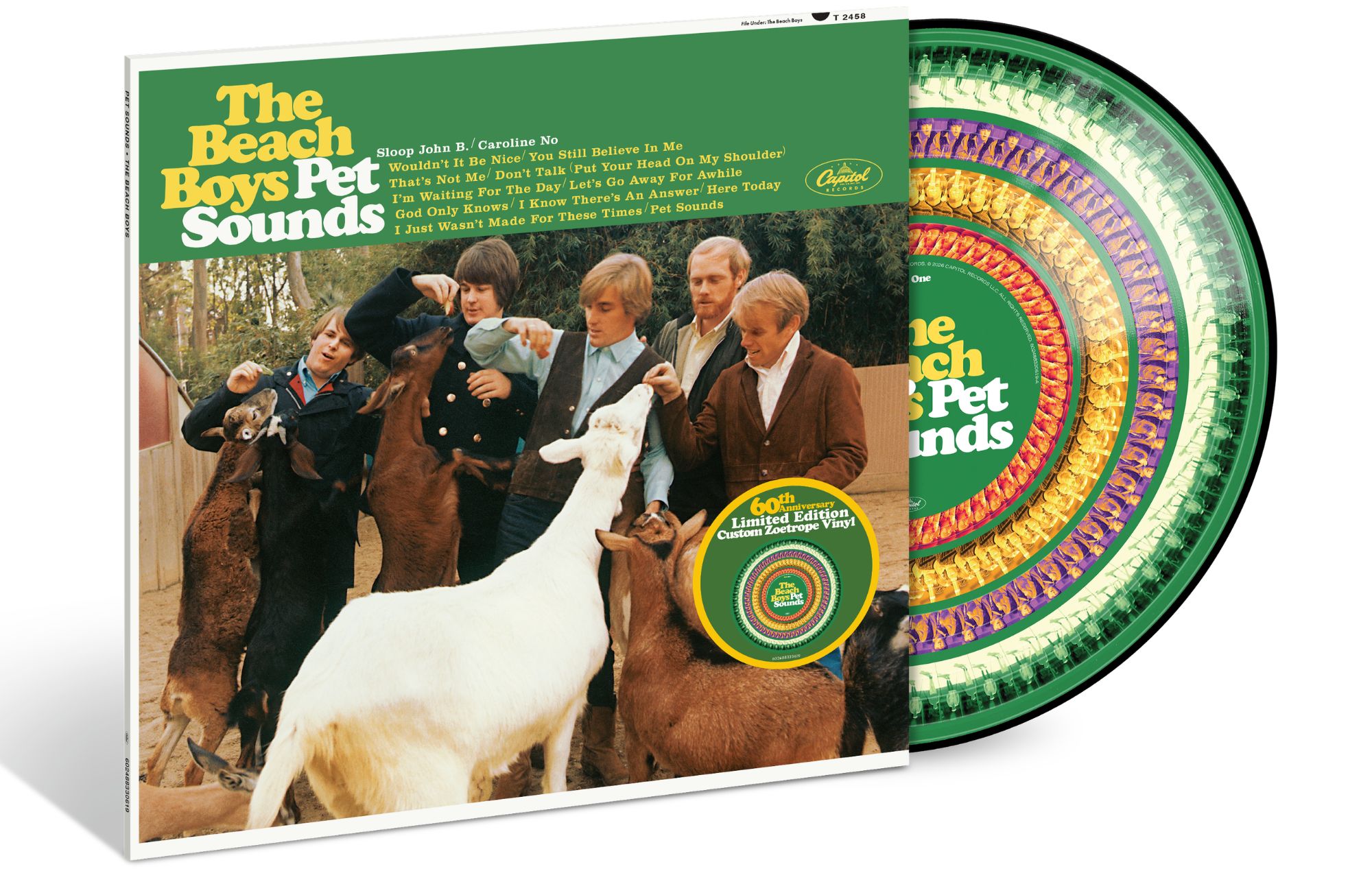 The Beach Boys’ 'Pet Sounds' 60th anniversary Zoetrope Vinyl. CREDIT: Press