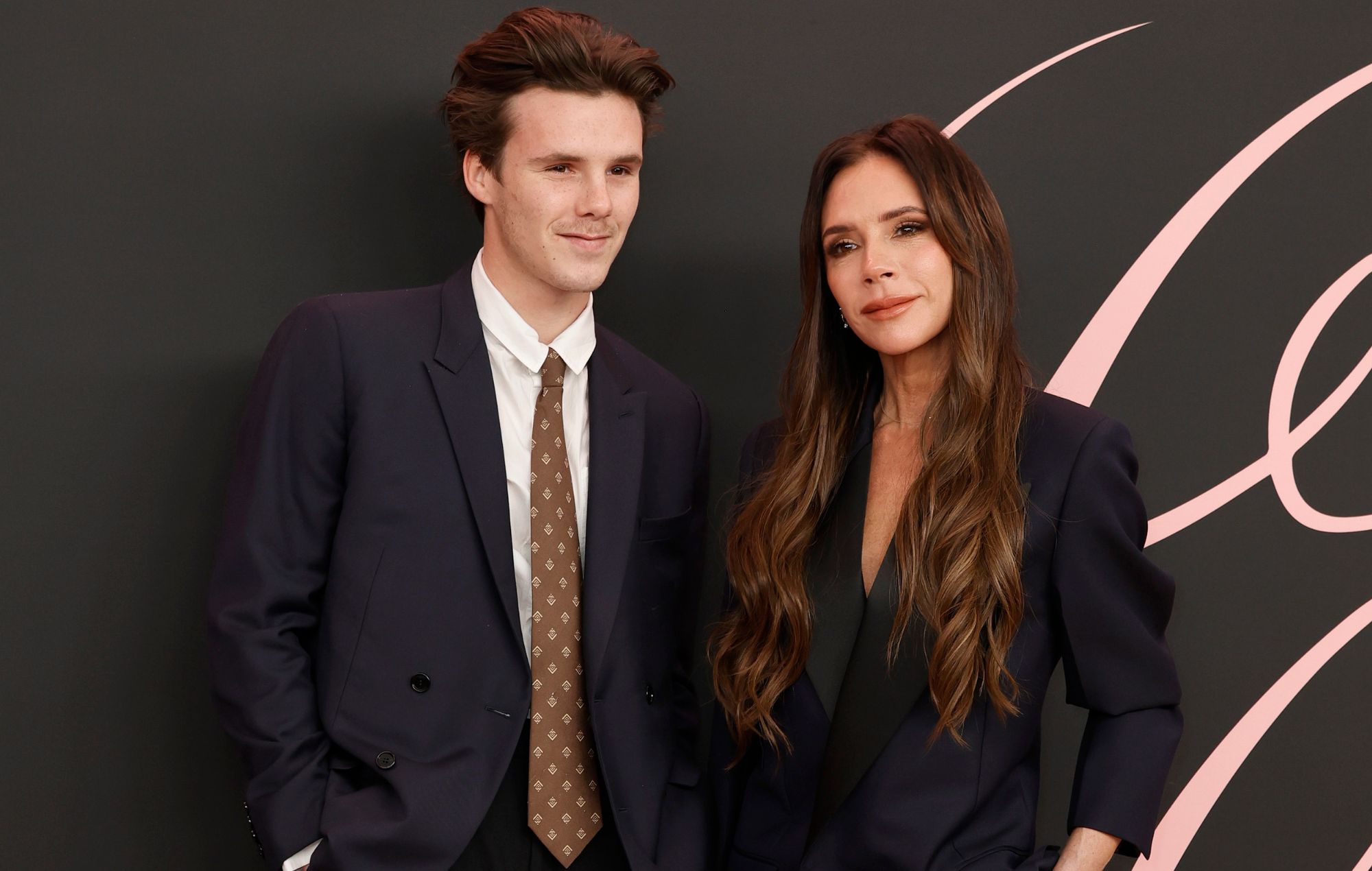 Cruz Beckham and Victoria Beckham