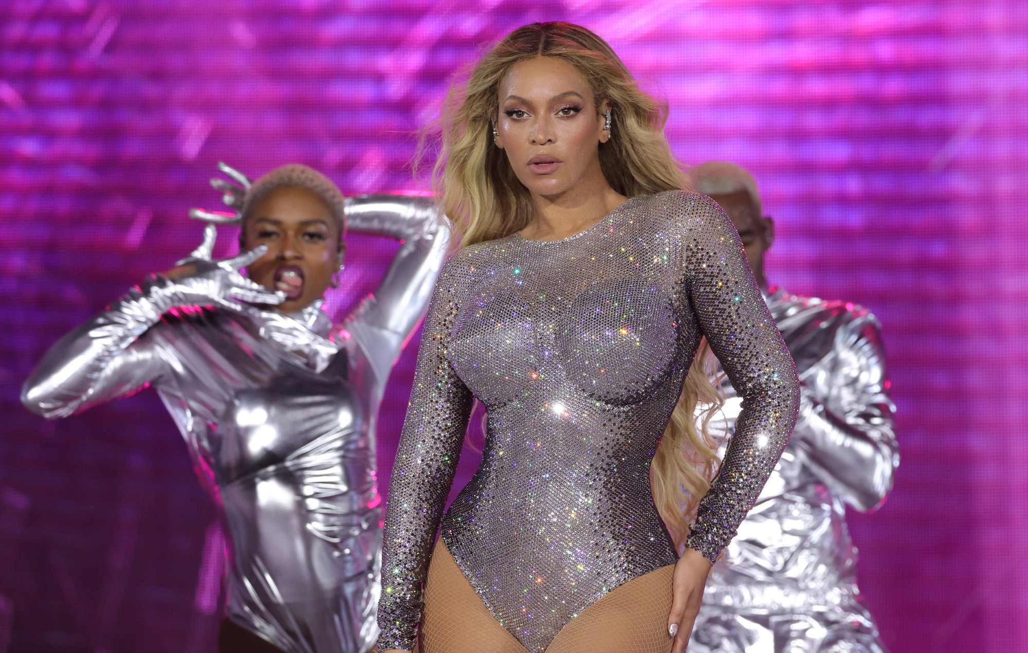 Beyoncé performs onstage during the "RENAISSANCE WORLD TOUR" at MetLife Stadium on July 29, 2023 in East Rutherford, New Jersey