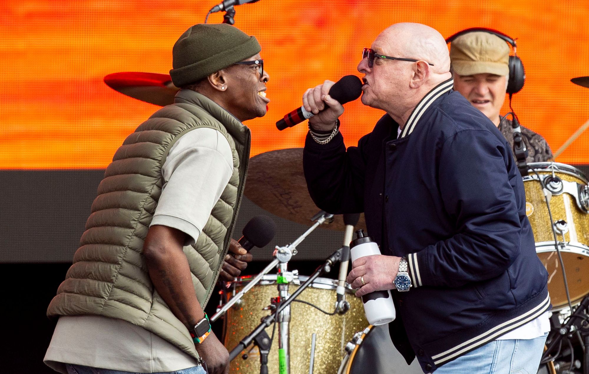 Black Grape perform in 2024