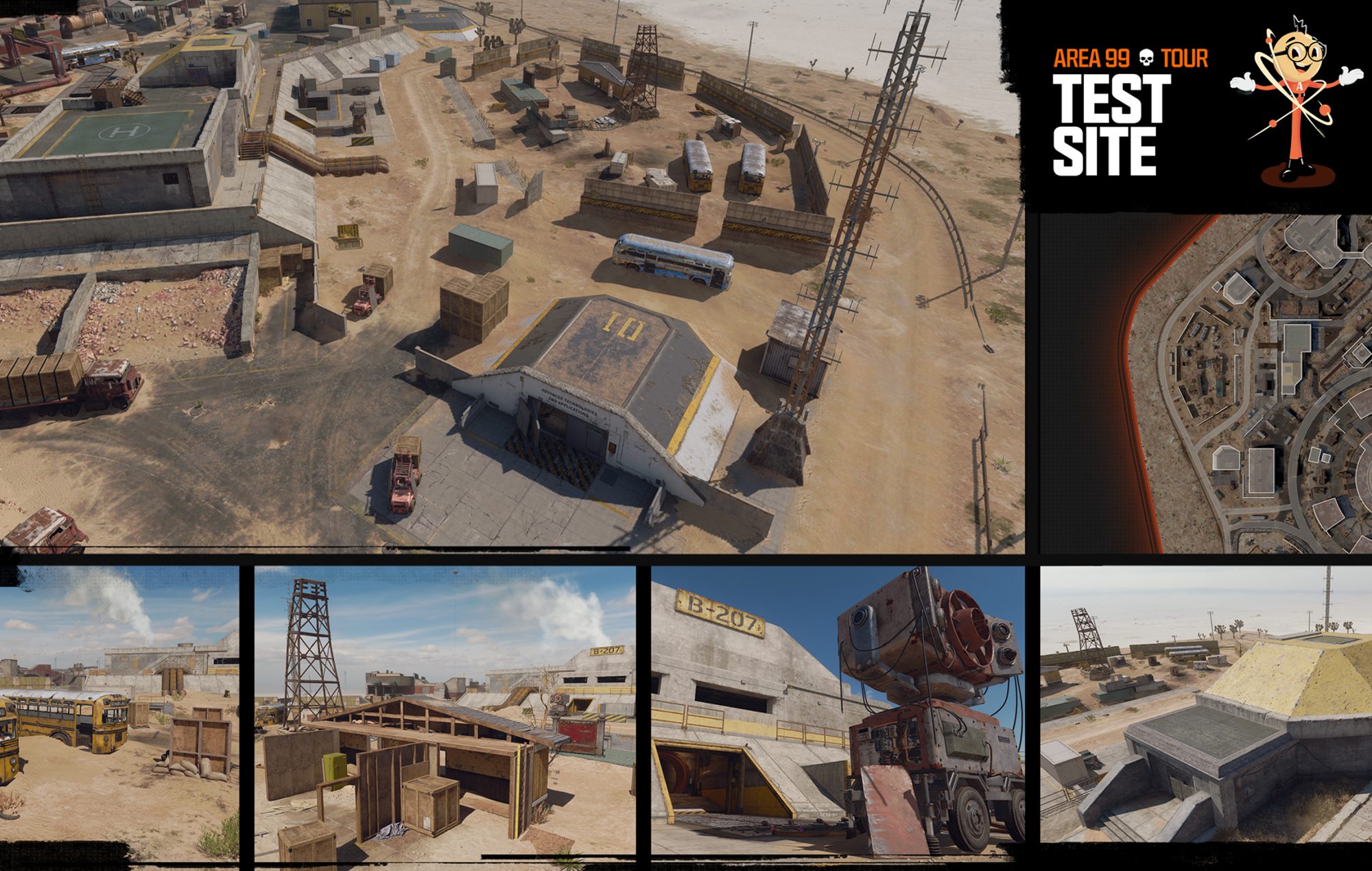 Call of Duty: Black Ops 6 Warzone Integration: The Test Site of Area 99 can be seen