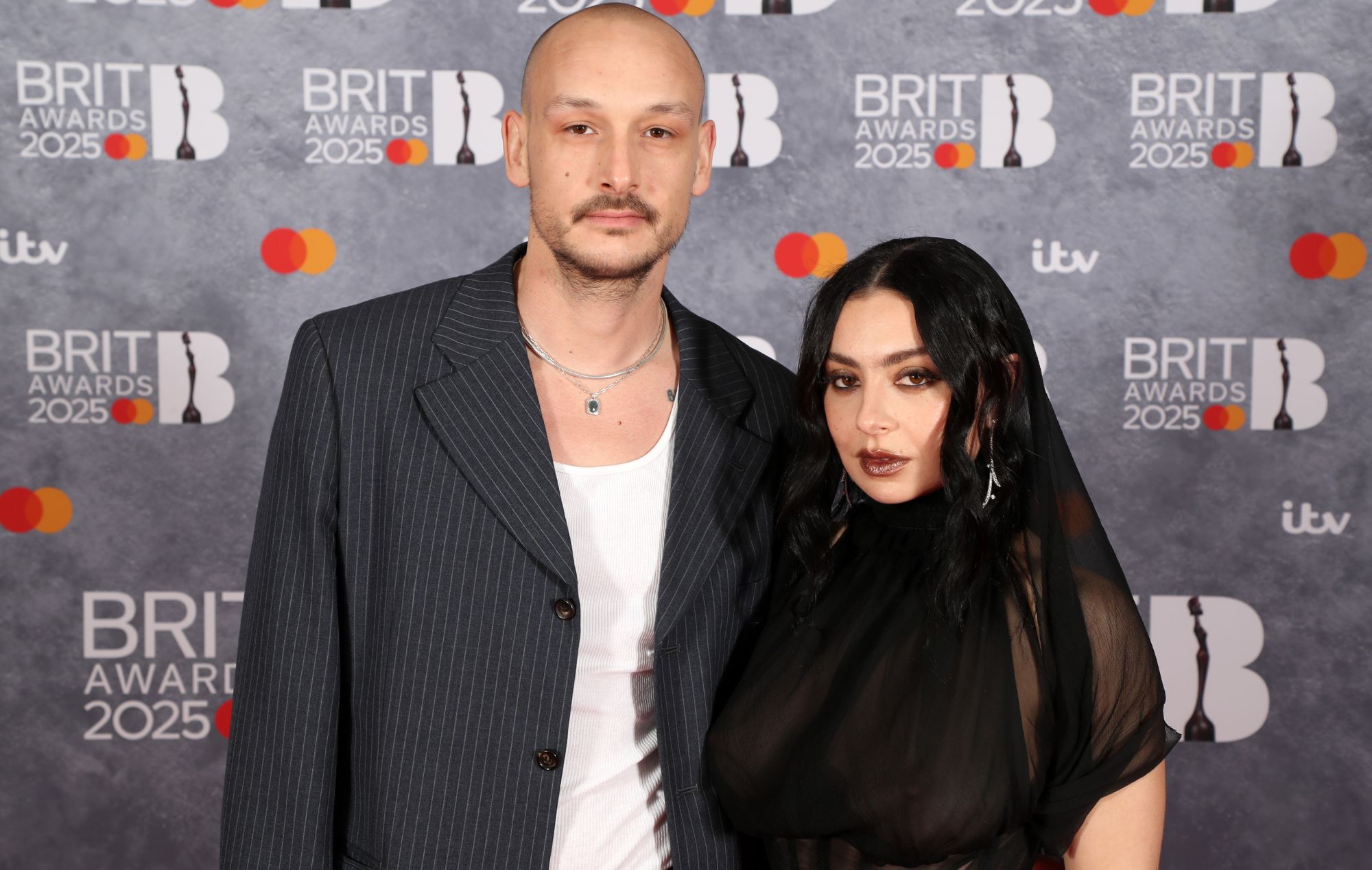 George Daniel and Charli XCX at The BRITS 2025
