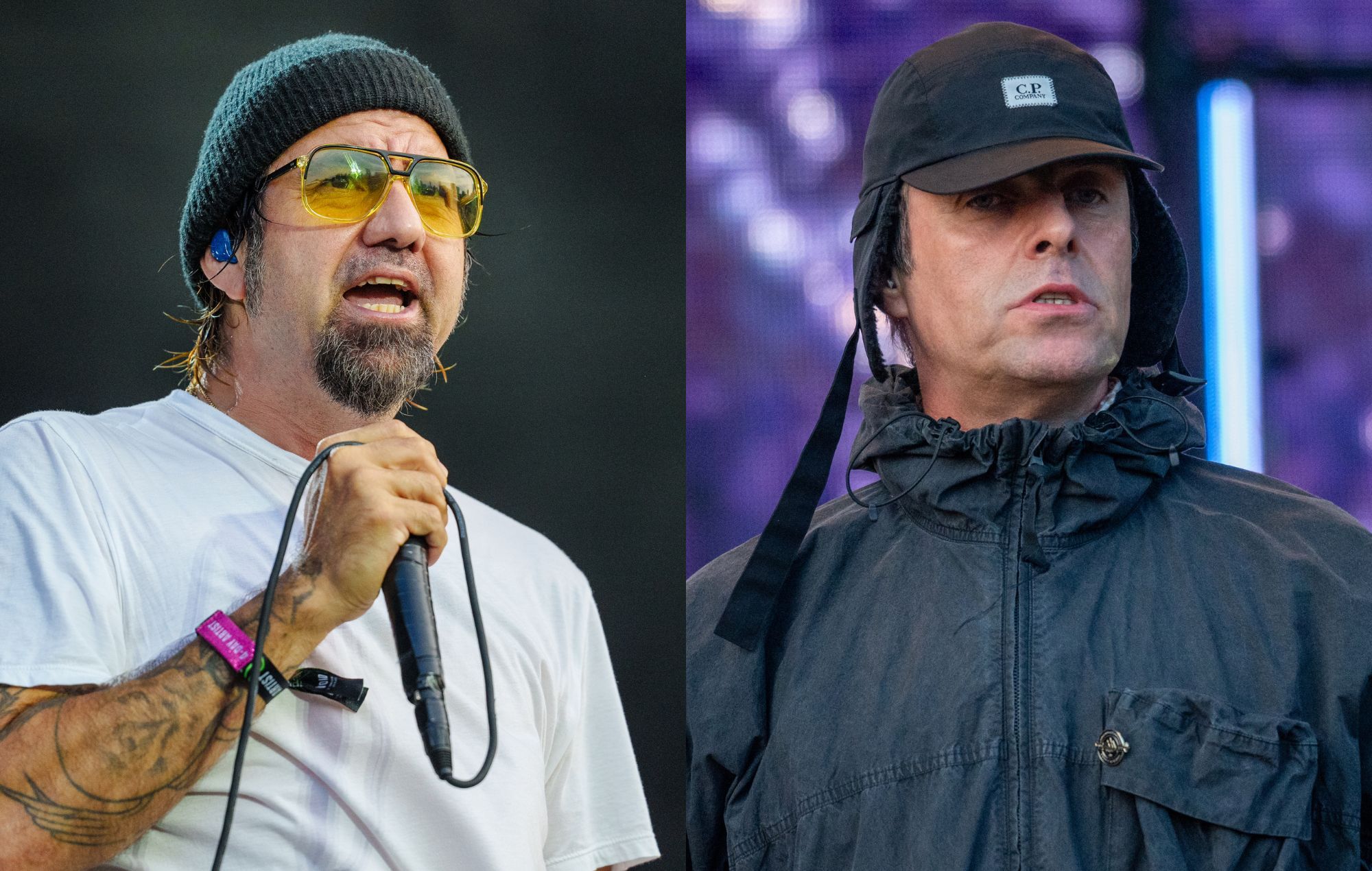 Chino Moreno of Deftones and Liam Gallagher