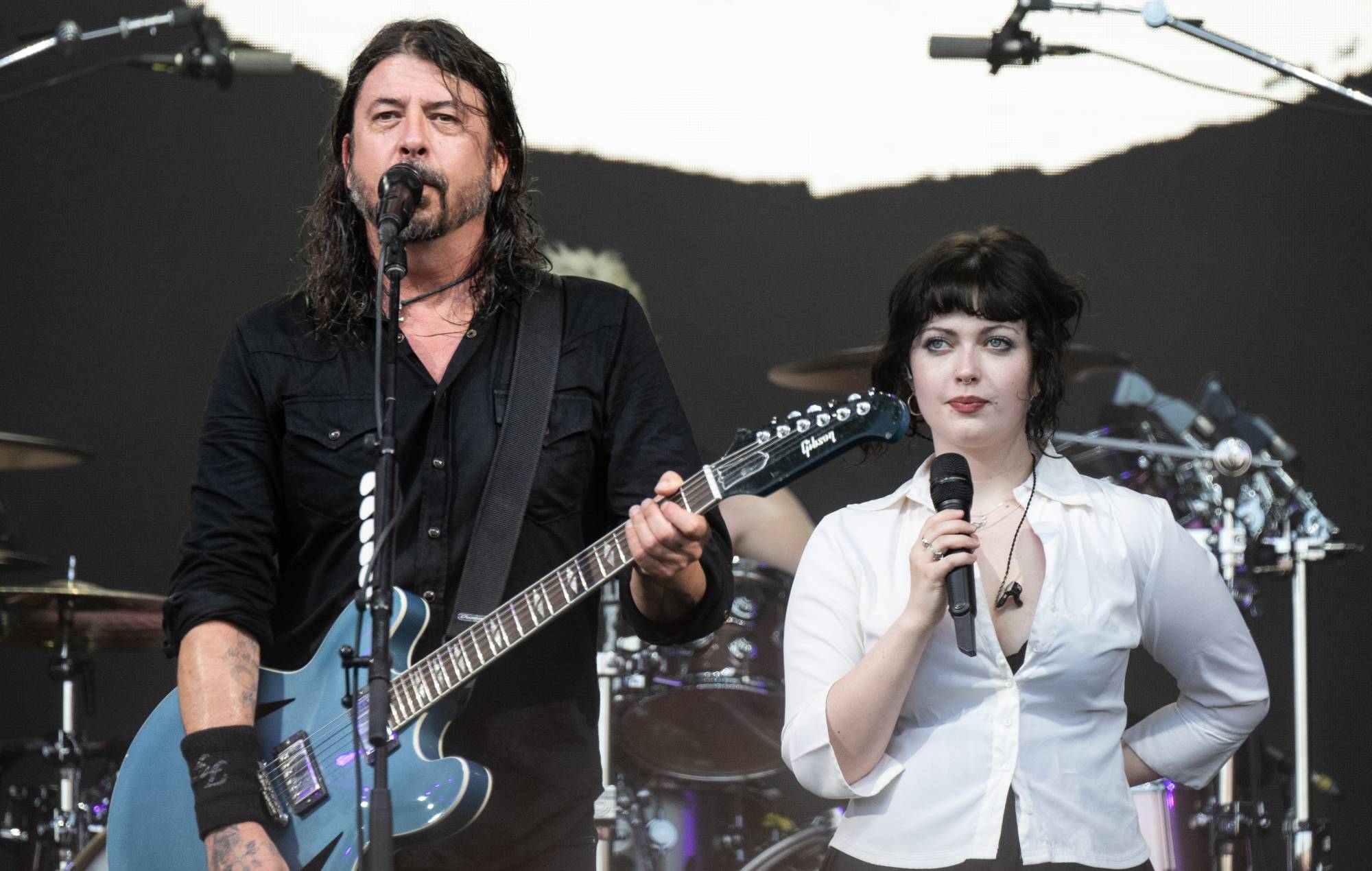 Dave and Violet Grohl