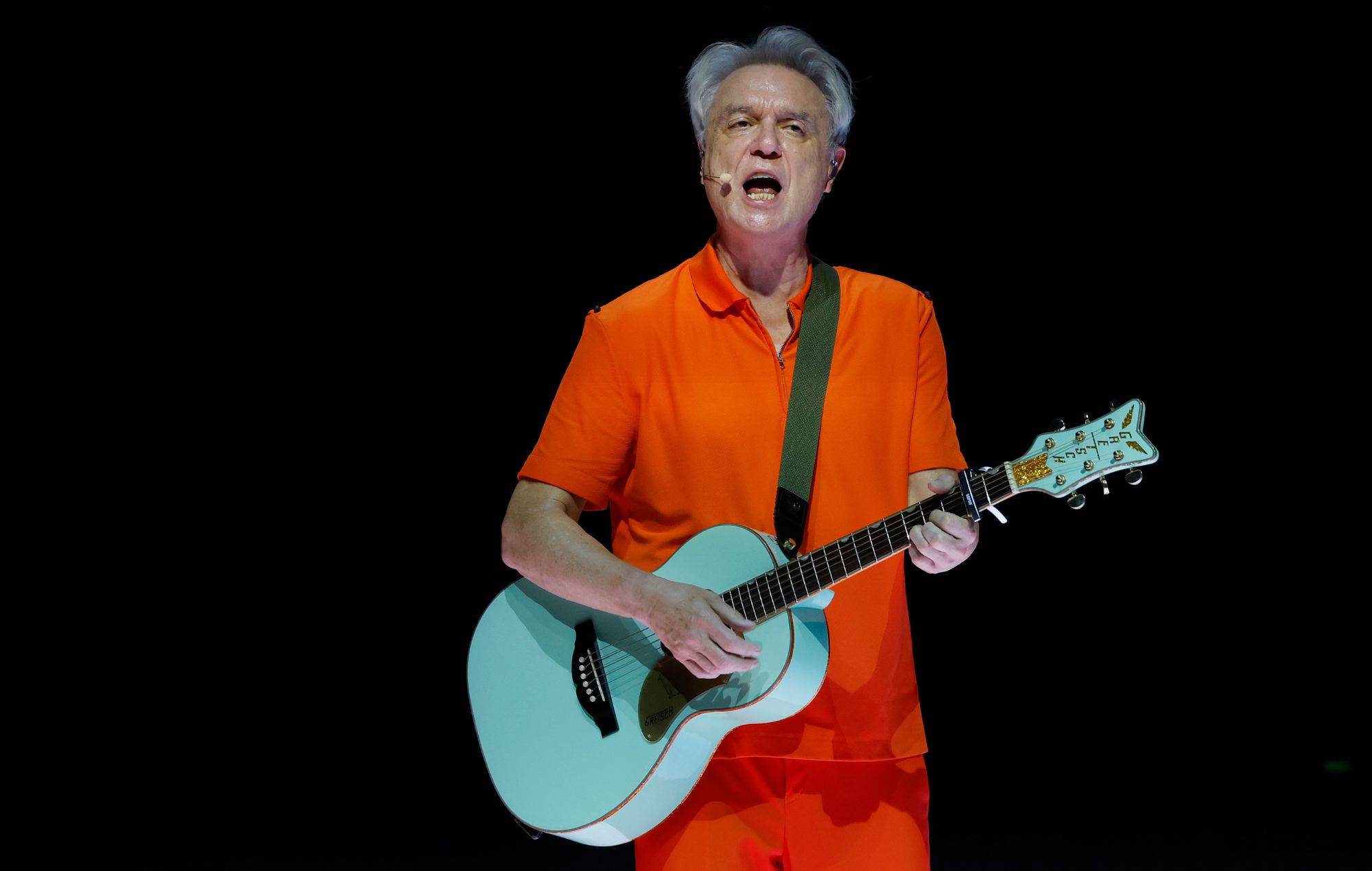 David Byrne performs in 2026