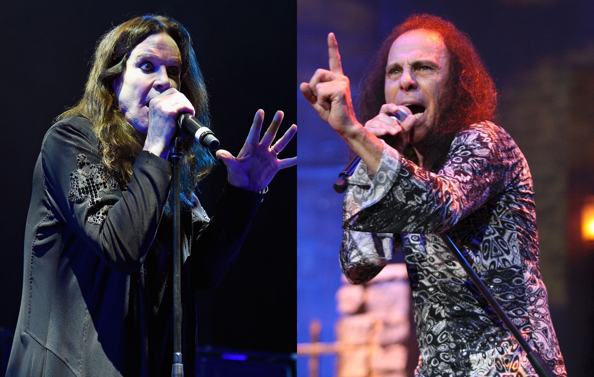 Ozzy Osbourne and Ronnie James Dio