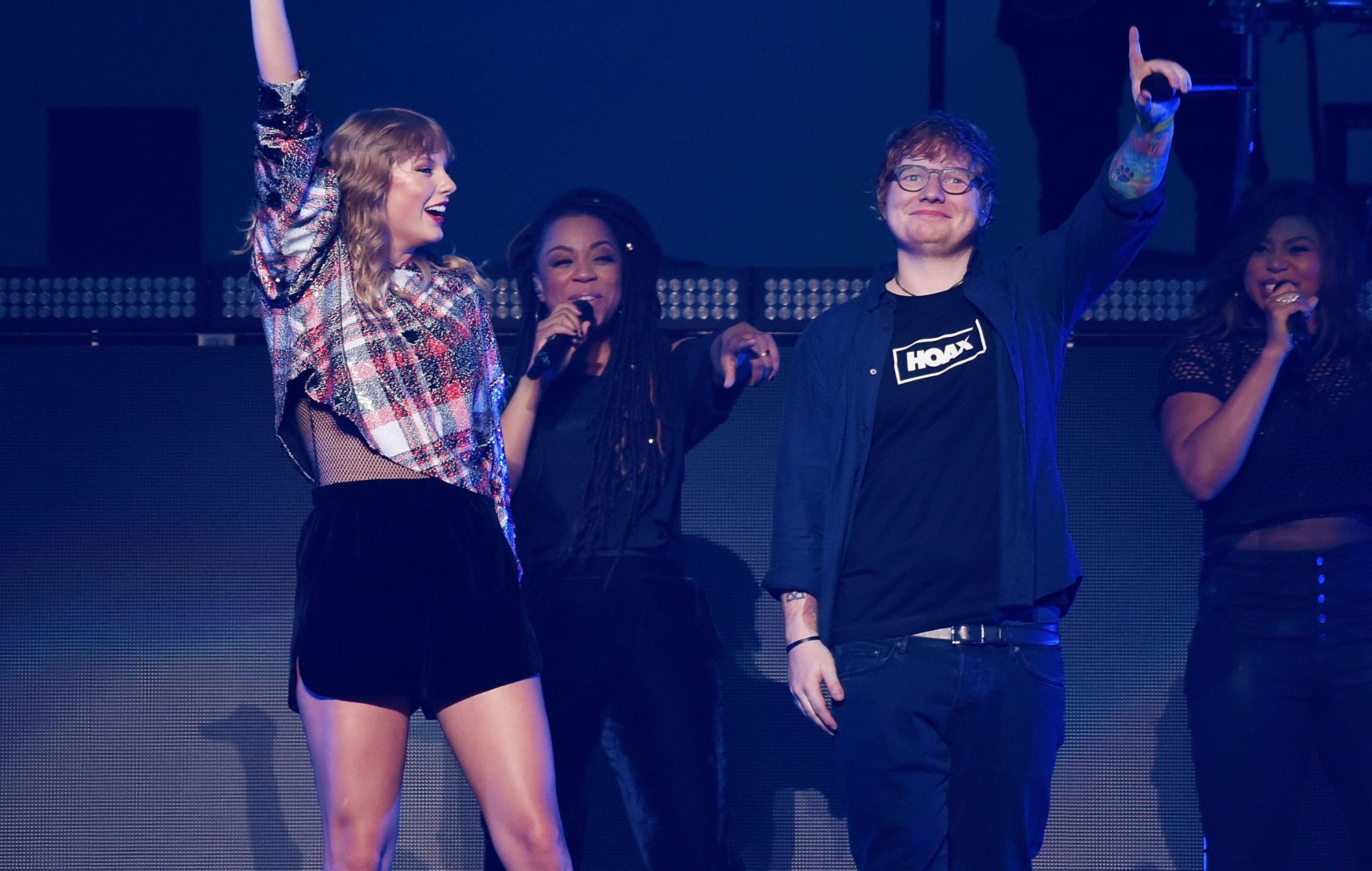 Ed Sheeran joins Taylor Swift on stage