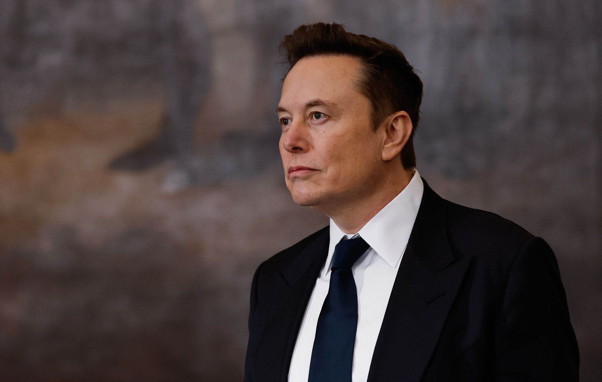 Elon Musk arrives to the inauguration of U.S. President-elect Donald Trump