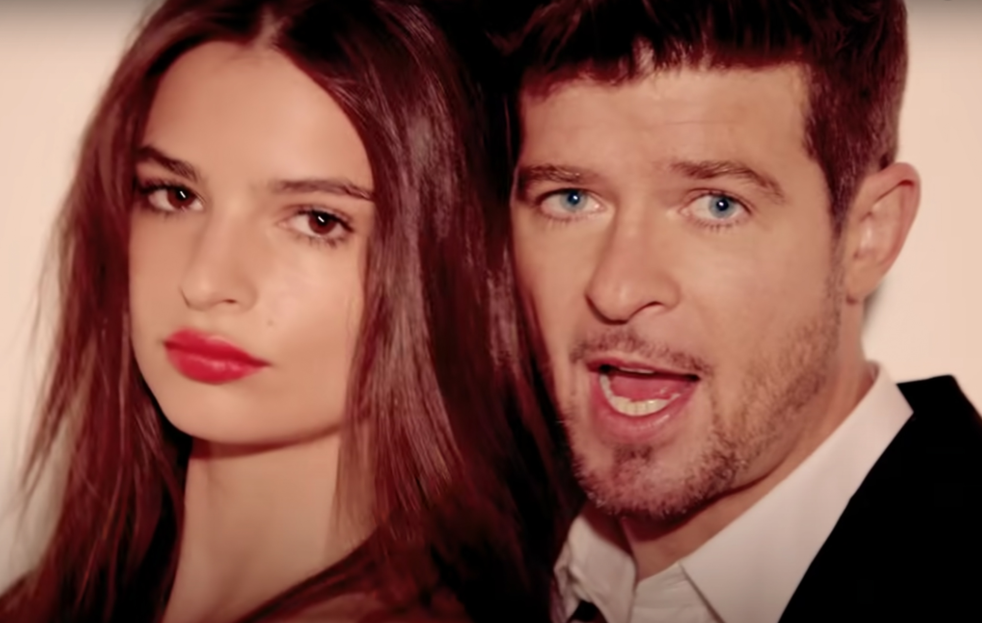 Emily Ratajkowski accuses Robin Thicke of groping her on set of Blurred Lines video