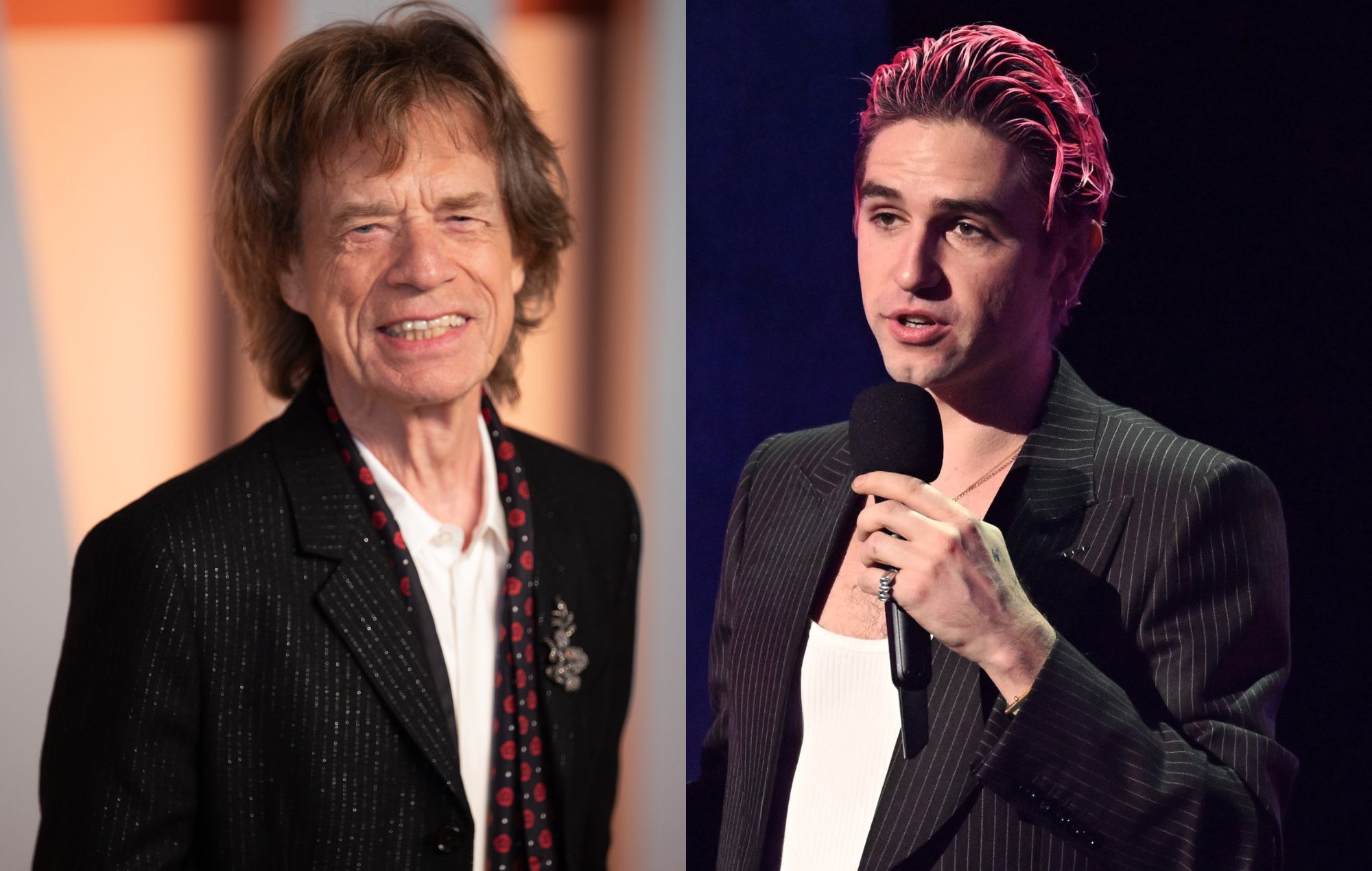 Mick Jagger and Carlos O'Connell of Fontaines D.C. in 2025