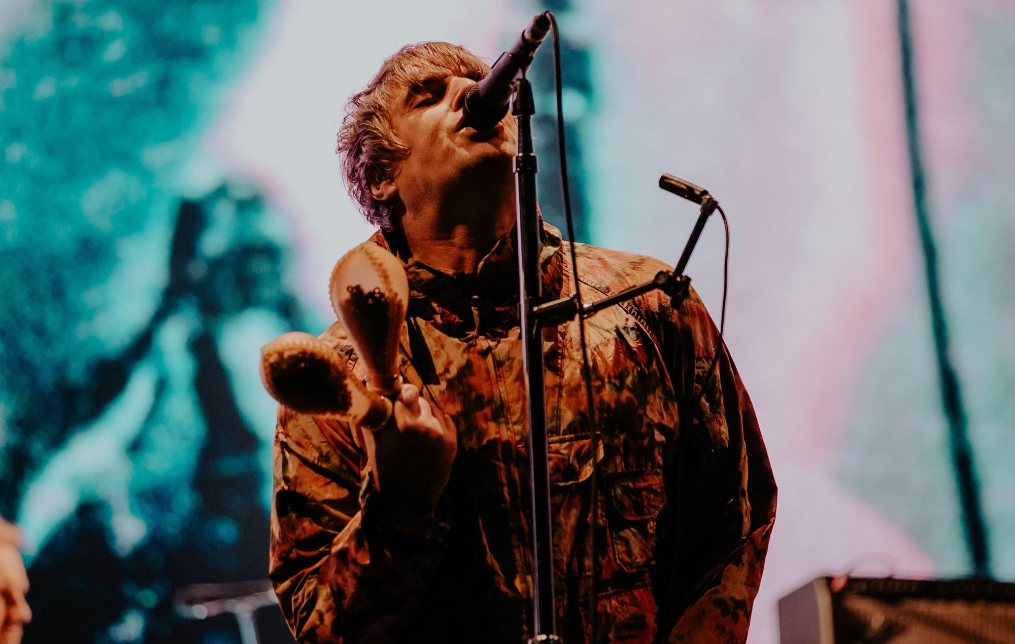 Liam Gallagher performs on stage